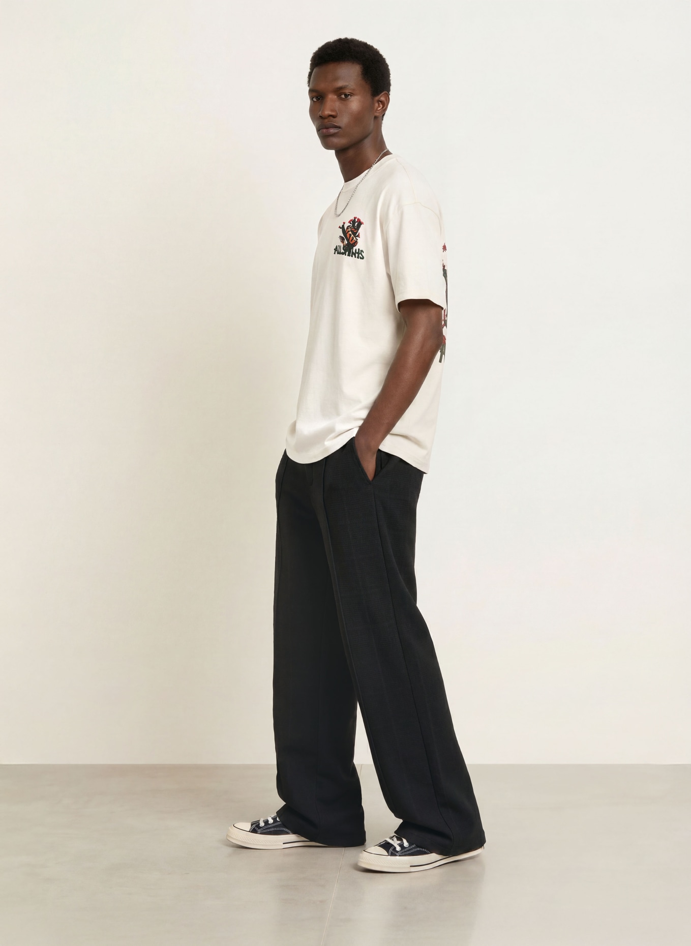 ALLSAINTS HARRIS Jogging-style trousers, Regular Fit: BLACK