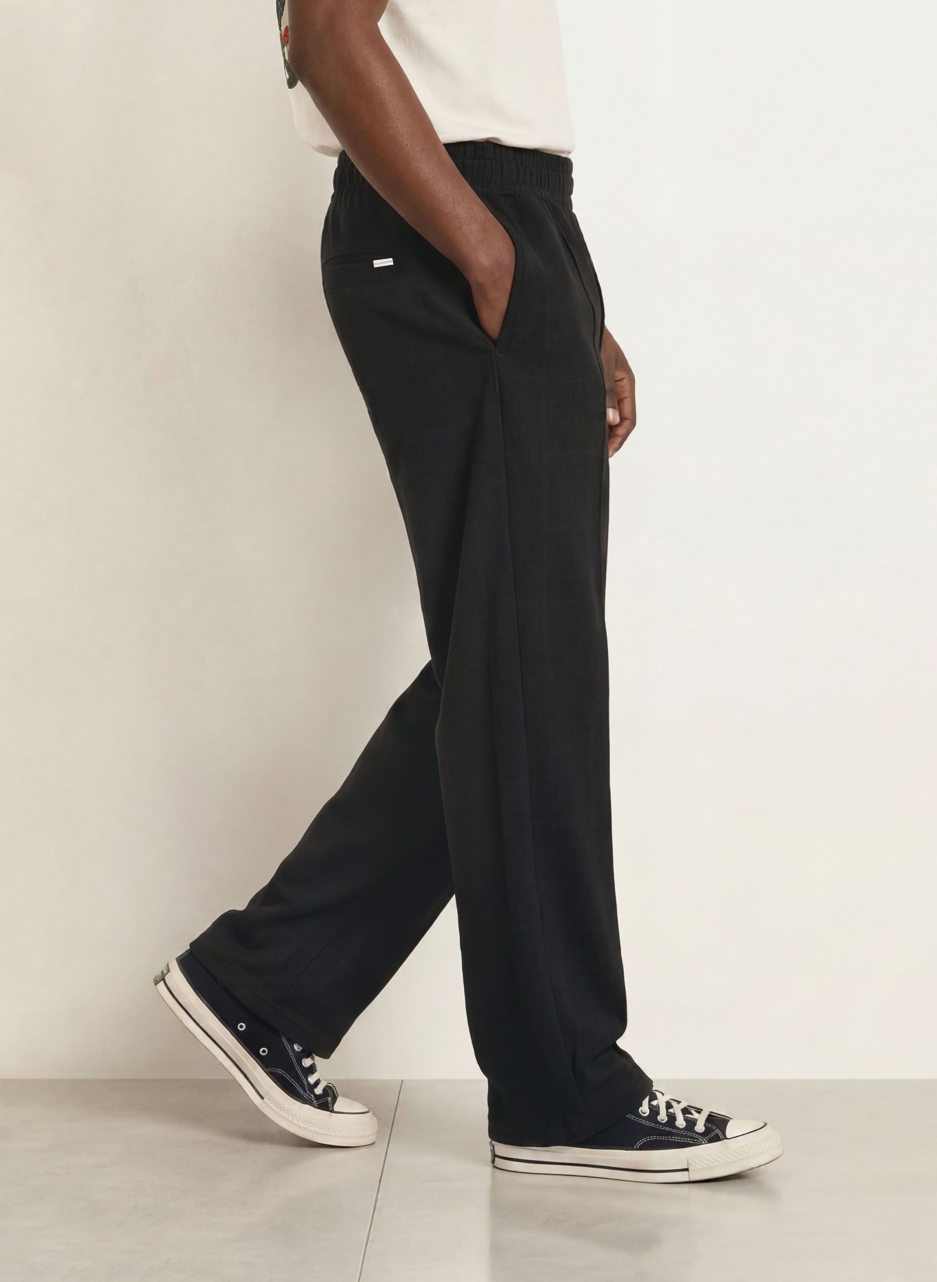 ALLSAINTS HARRIS Jogging-style trousers, Regular Fit: BLACK