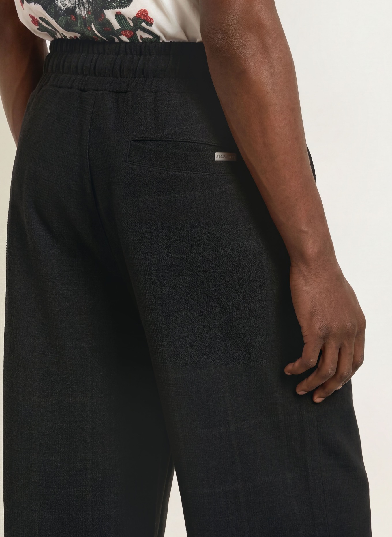 ALLSAINTS HARRIS Jogging-style trousers, Regular Fit: BLACK