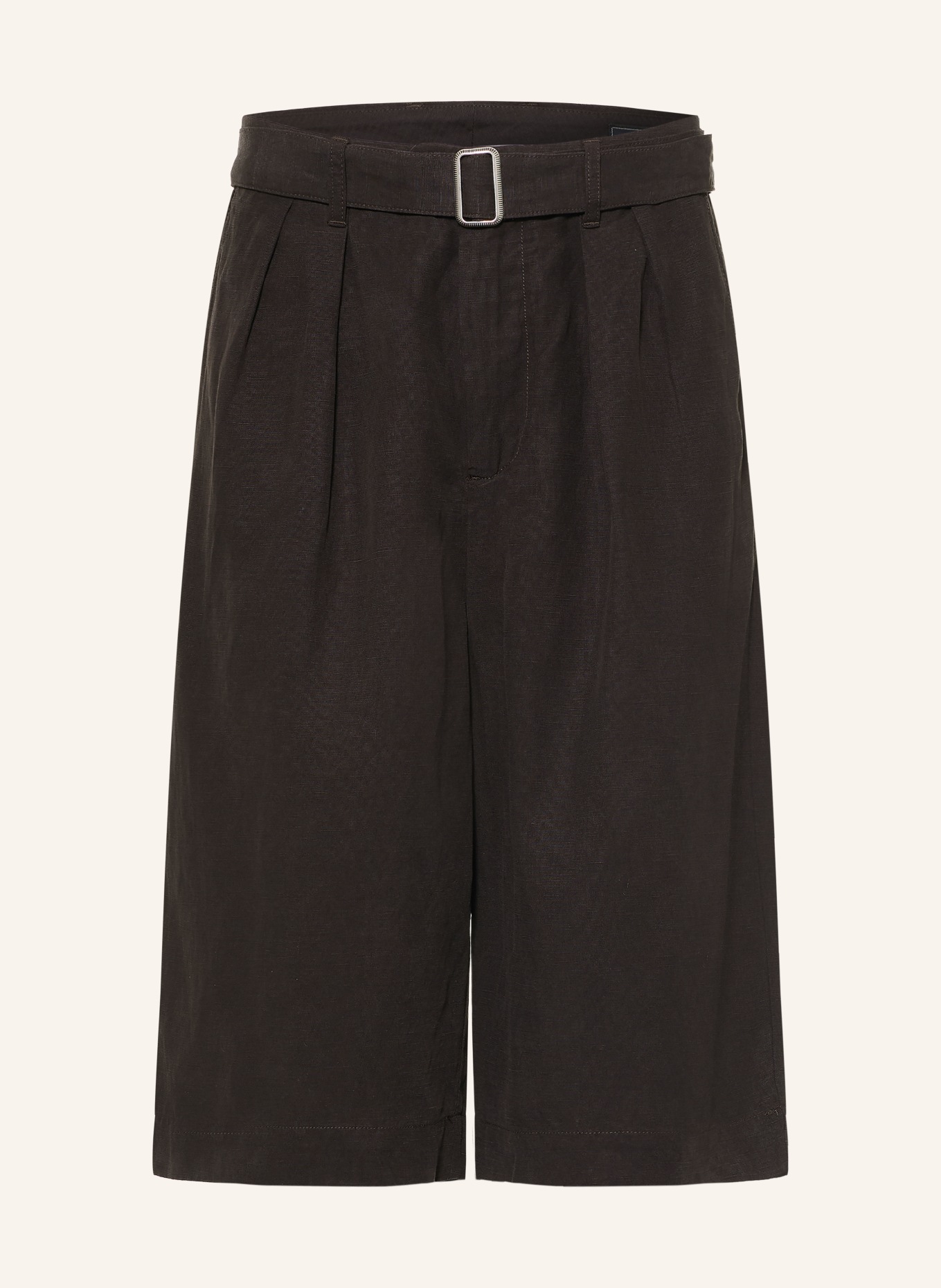 ALLSAINTS MARKO Linen Shorts: BLACK