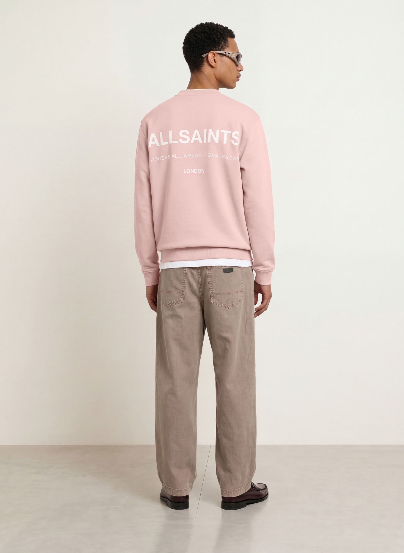 ALLSAINTS Sweatshirt BACKSTAGE CREW: ROZE / WIT