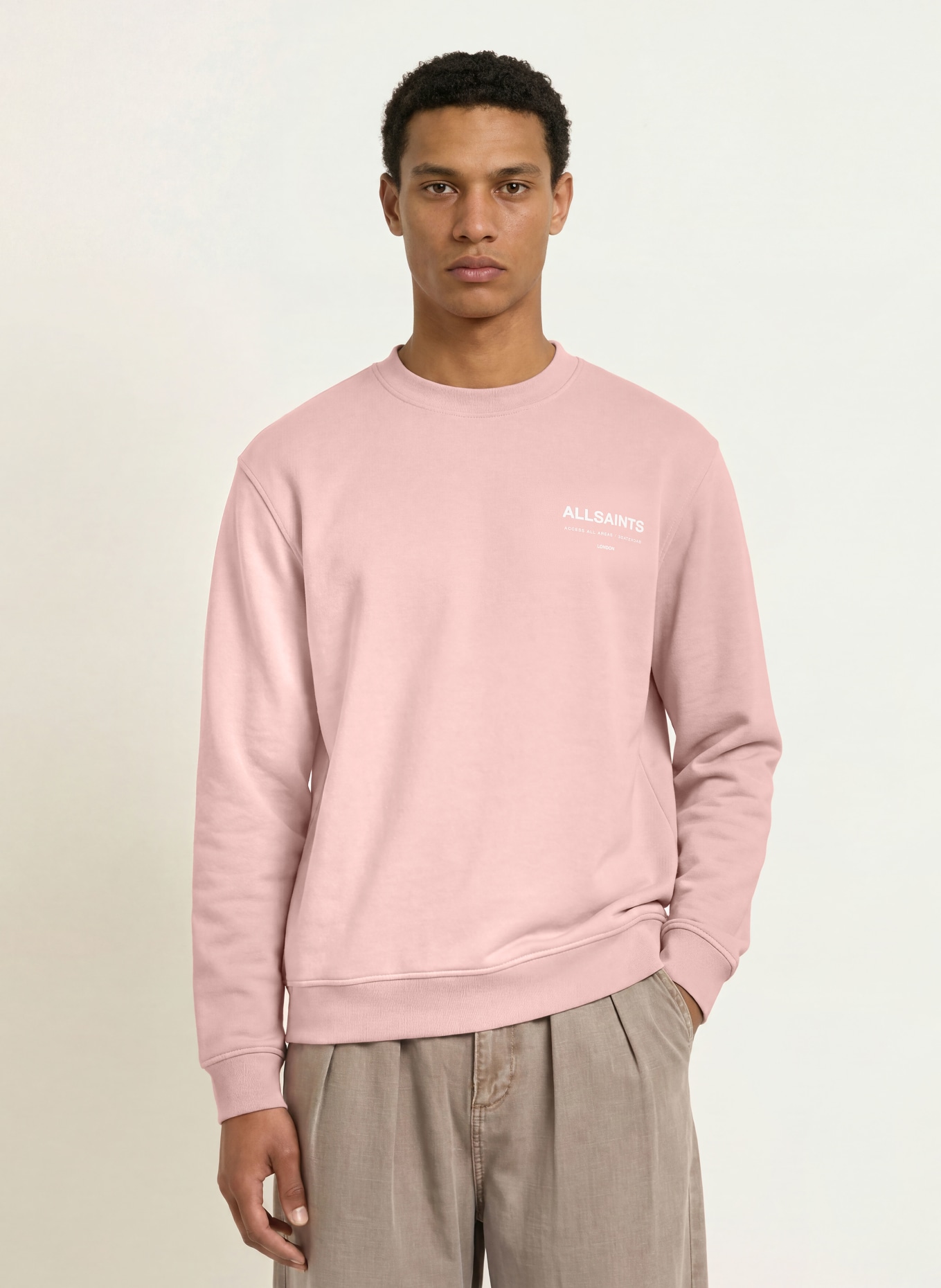 ALLSAINTS Sweatshirt BACKSTAGE CREW: ROZE / WIT