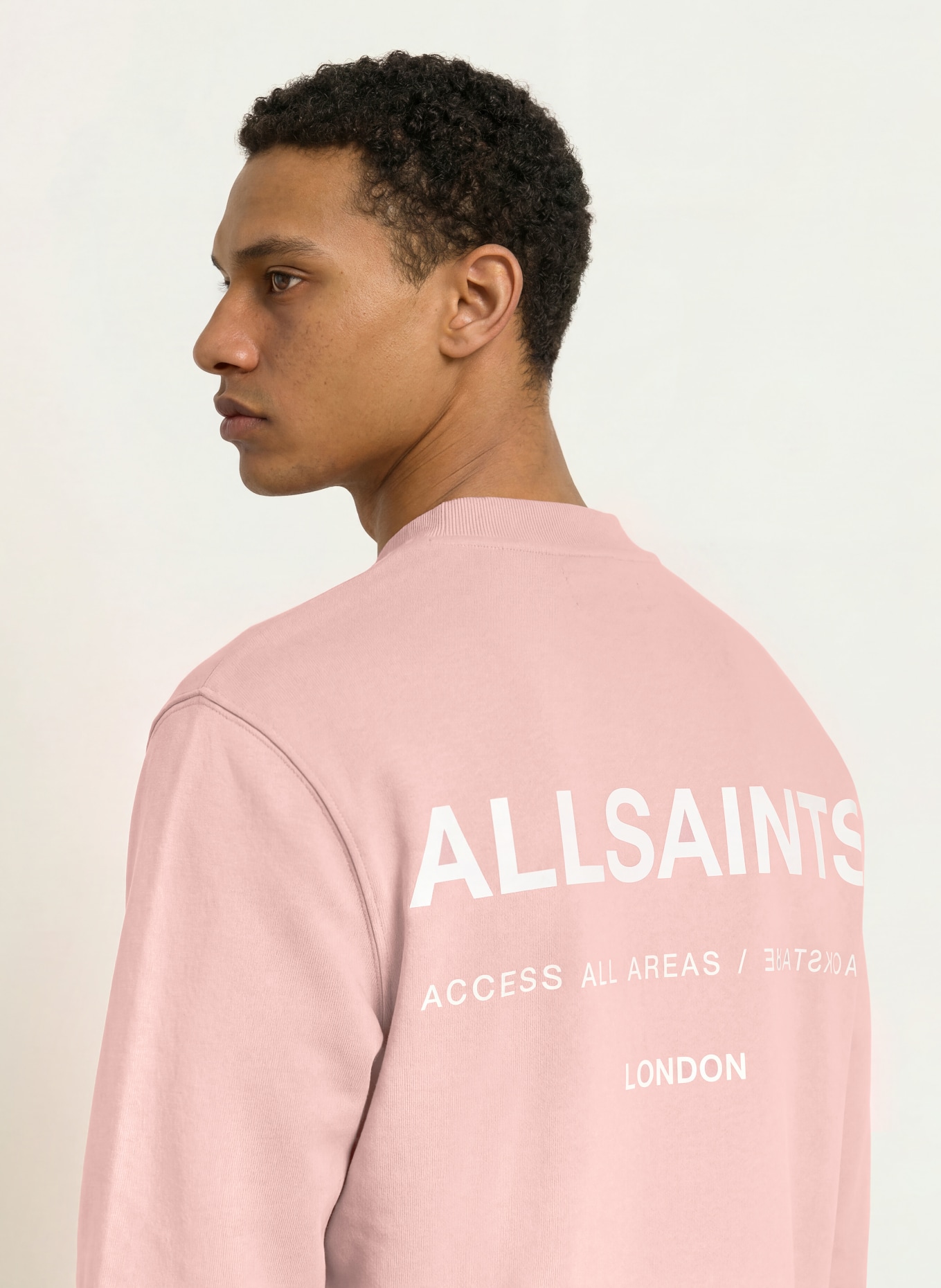 ALLSAINTS Sweatshirt BACKSTAGE CREW: ROZE / WIT