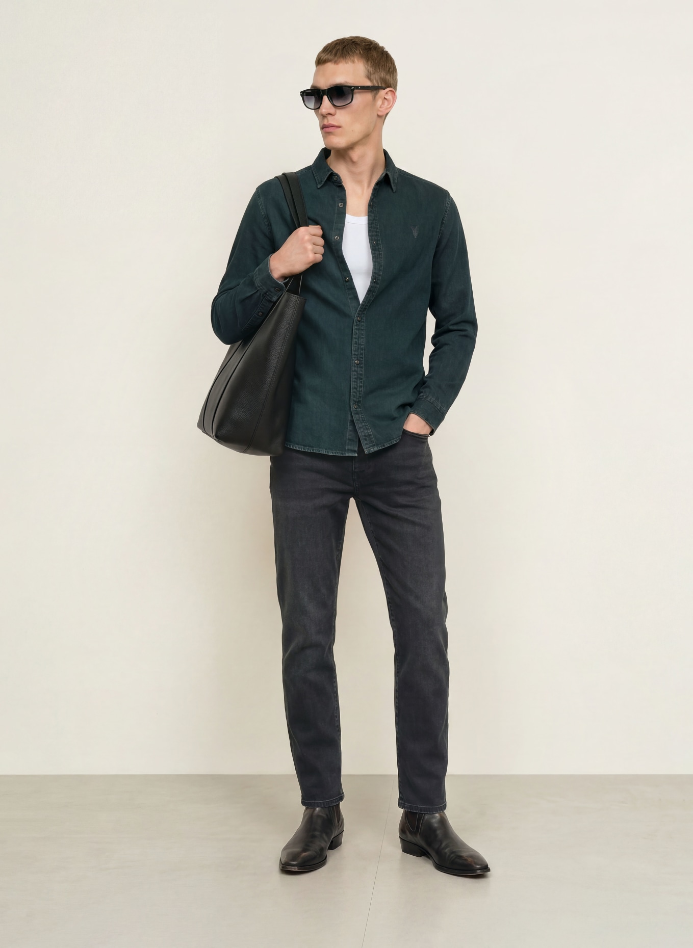 ALLSAINTS Džíny SID ULTRA Slim Fit: 162 Washed Black