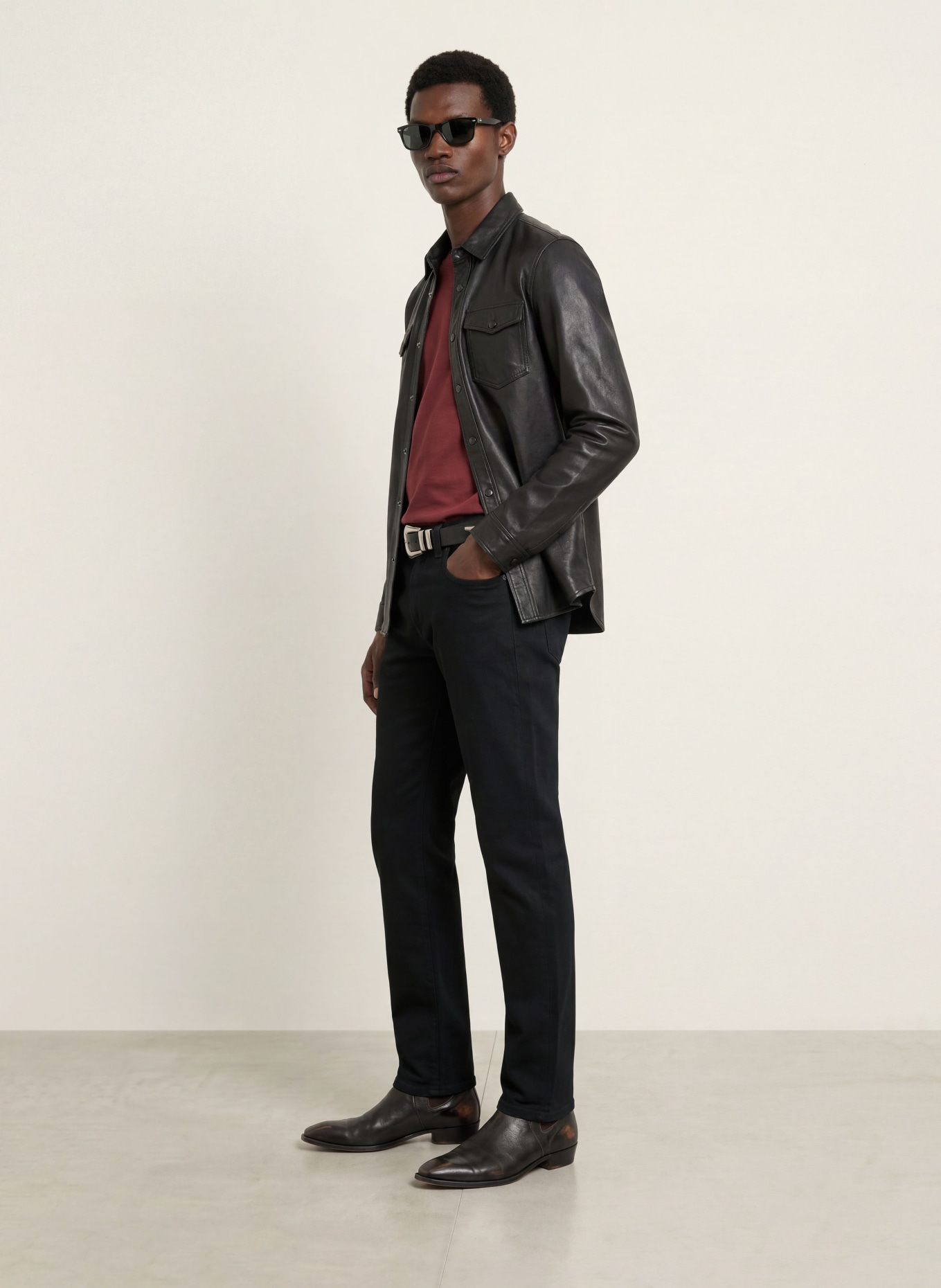 ALLSAINTS Džíny SID COMFORT Slim Fit: 451 Jet Black