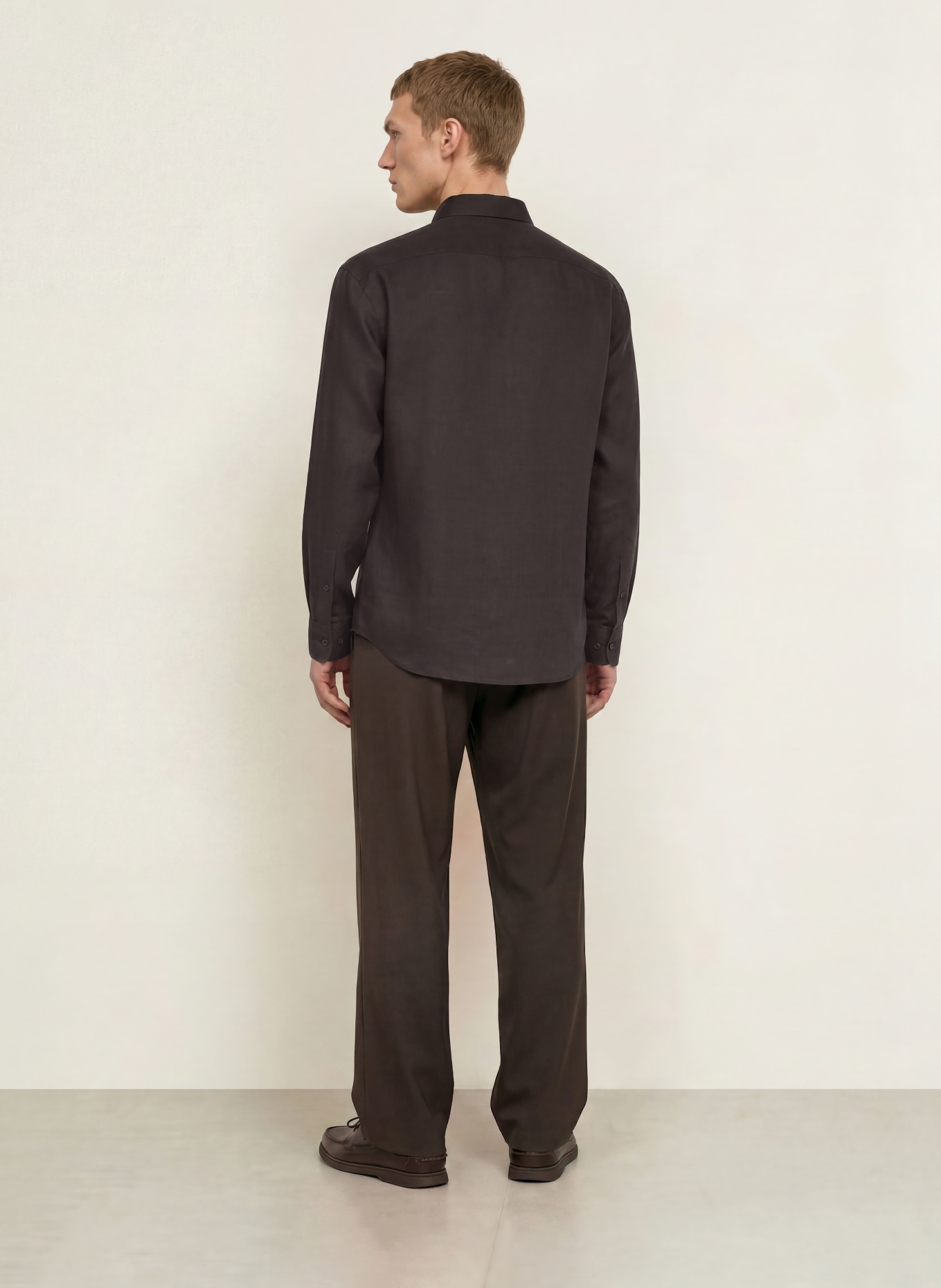 BOSS Cămașă din in CRUZ Comfort Fit: NEGRU