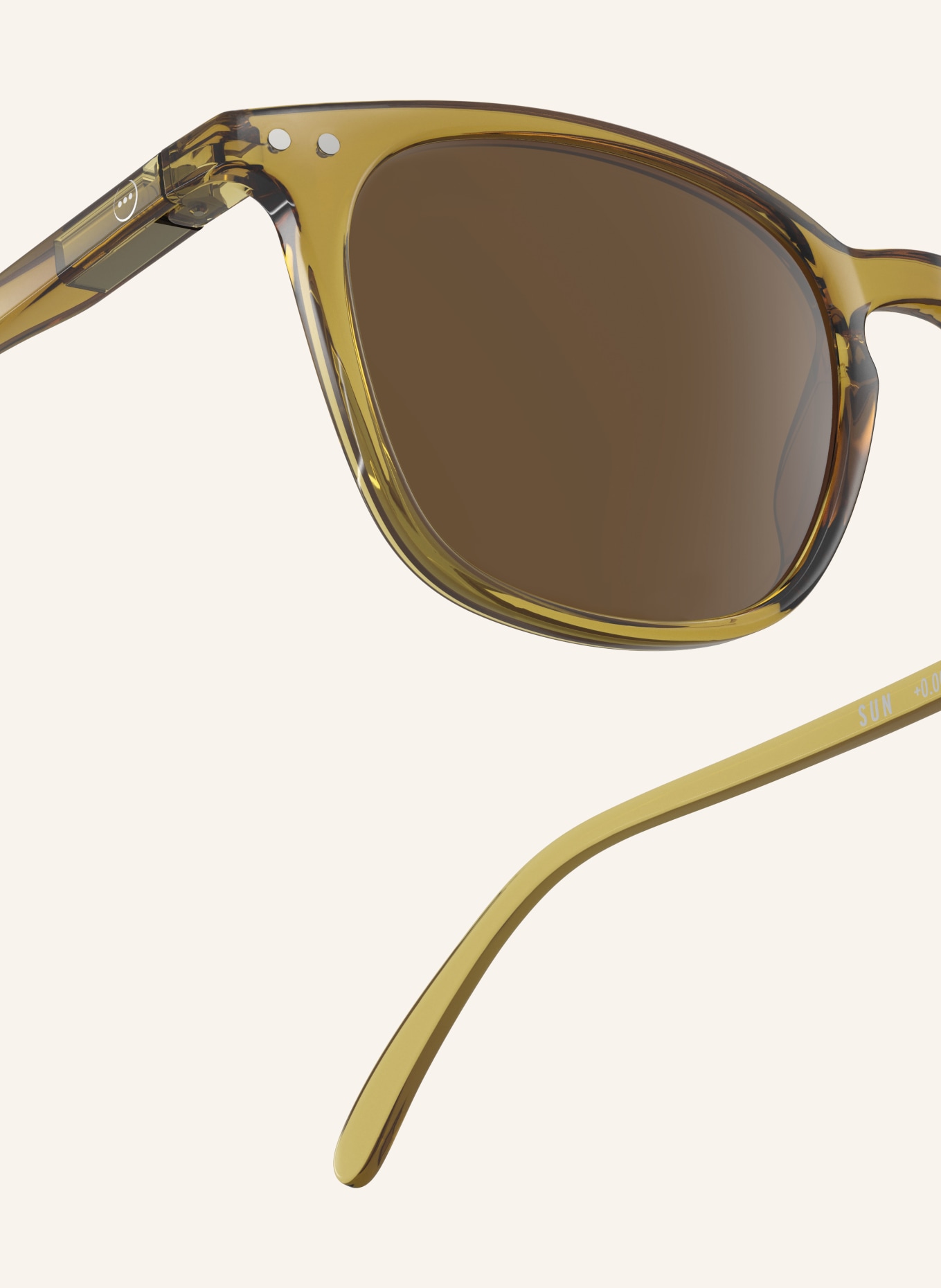 IZIPIZI Sonnenbrille: GELB/ BRAUN