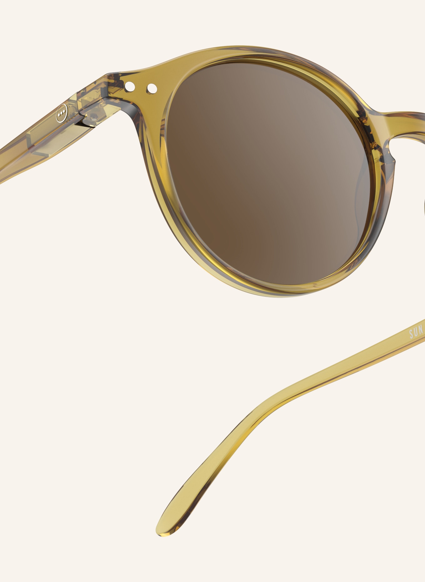 IZIPIZI Sonnenbrille: DUNKELGELB/ BRAUN