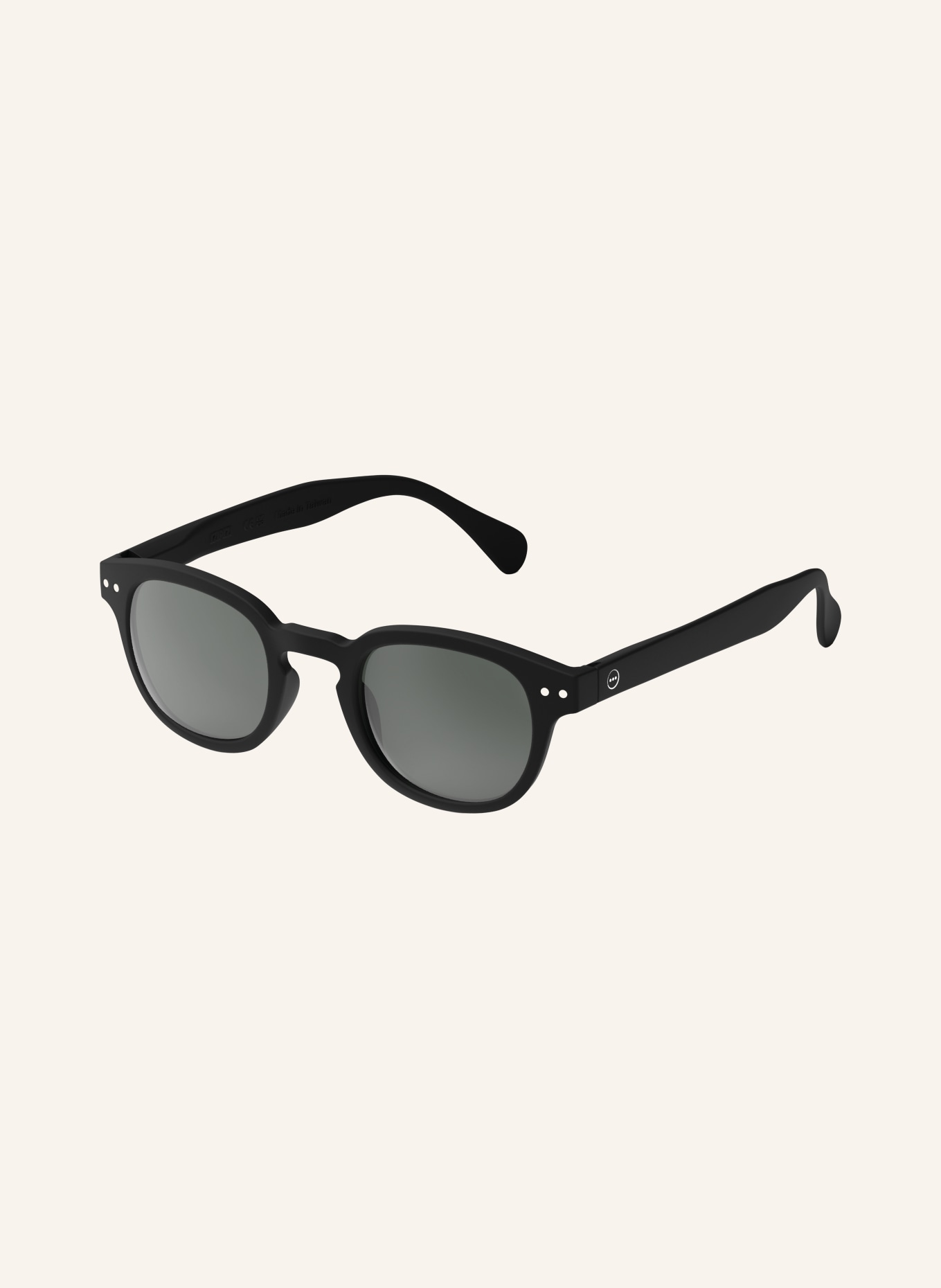 IZIPIZI Sonnenbrille: MATT SCHWARZ/ GRÜN