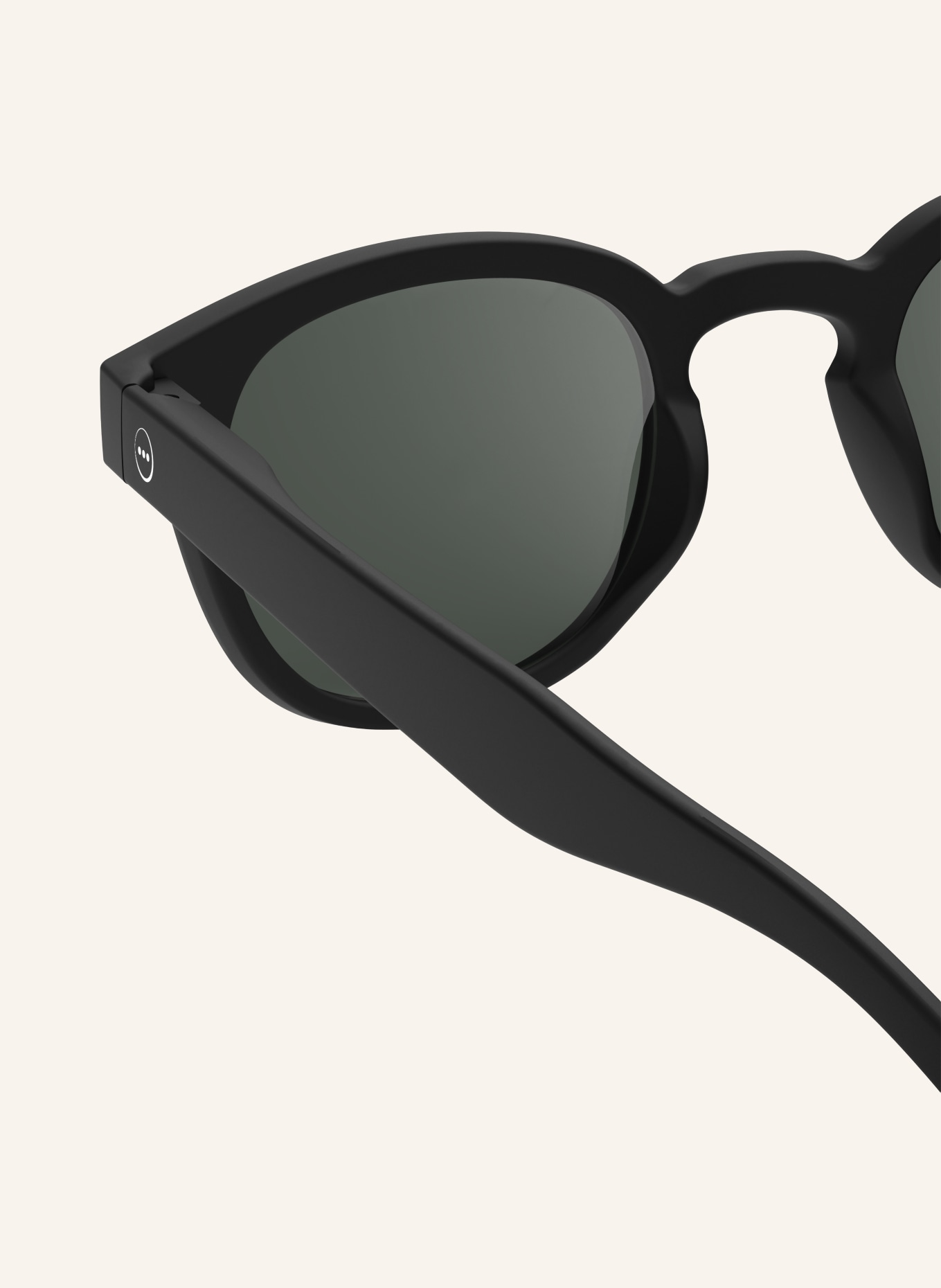 IZIPIZI Sonnenbrille: MATT SCHWARZ/ GRÜN