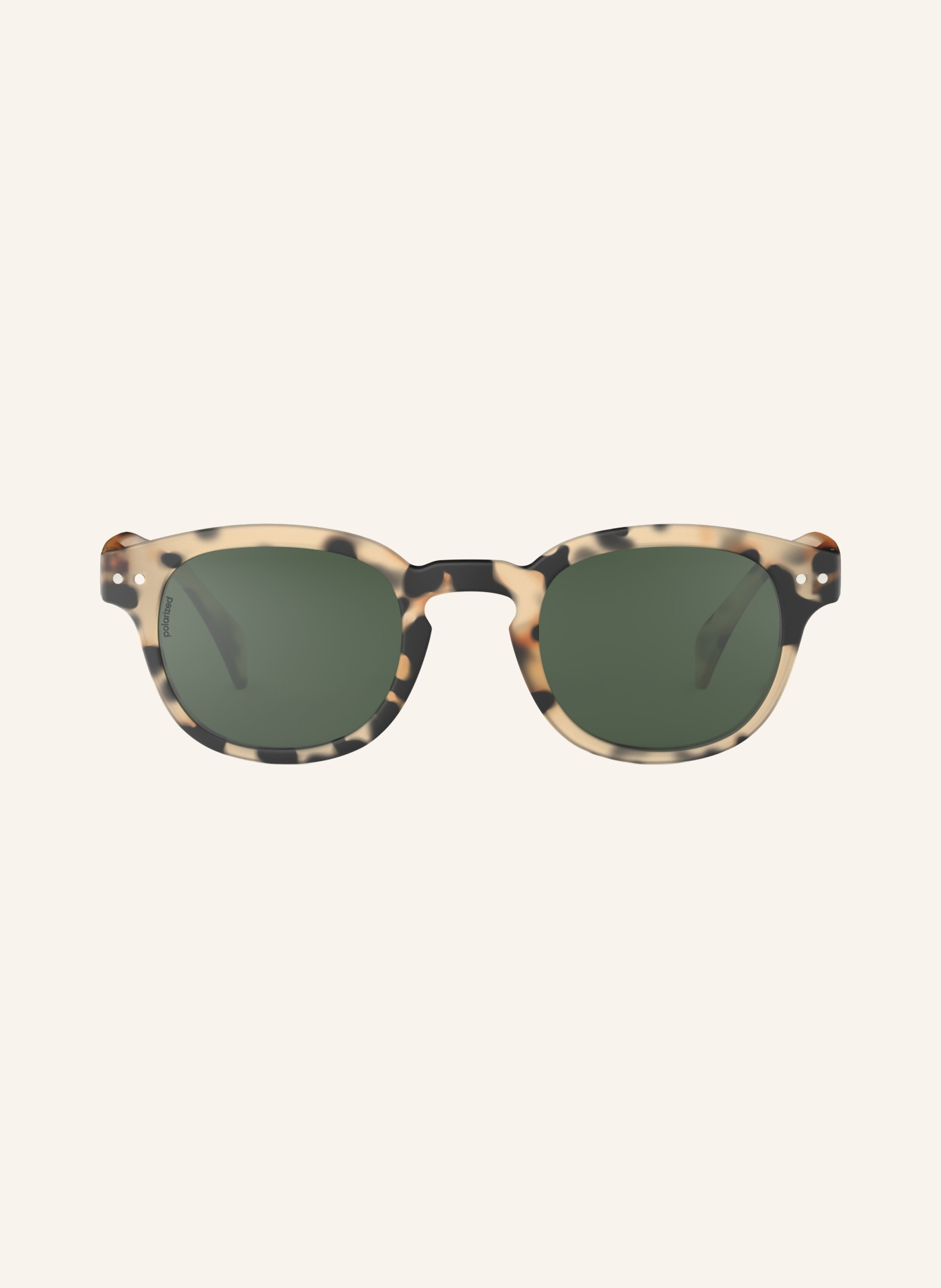 IZIPIZI Sonnenbrille: HAVANA/ GRÜN POLARISIERT