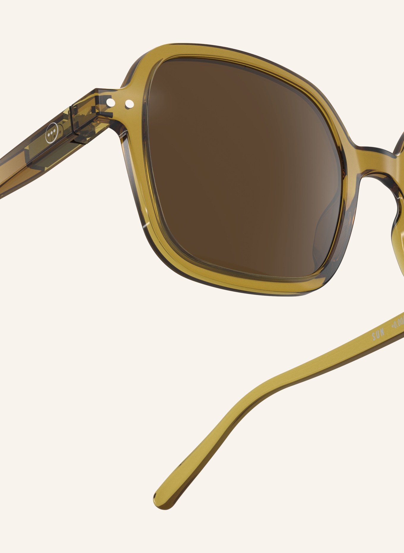 IZIPIZI Sonnenbrille OFFICE: GELB/ BRAUN