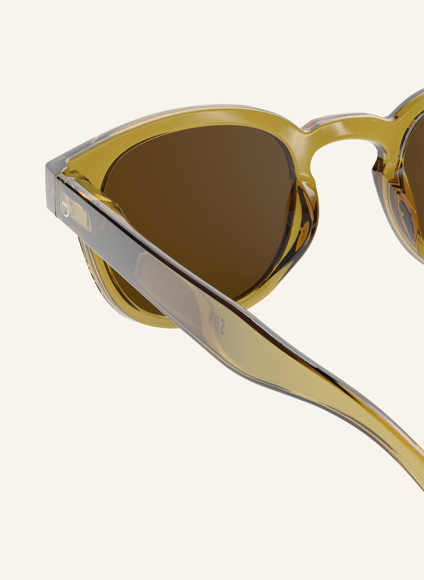 IZIPIZI Sonnenbrille #C: GELB/ BRAUN