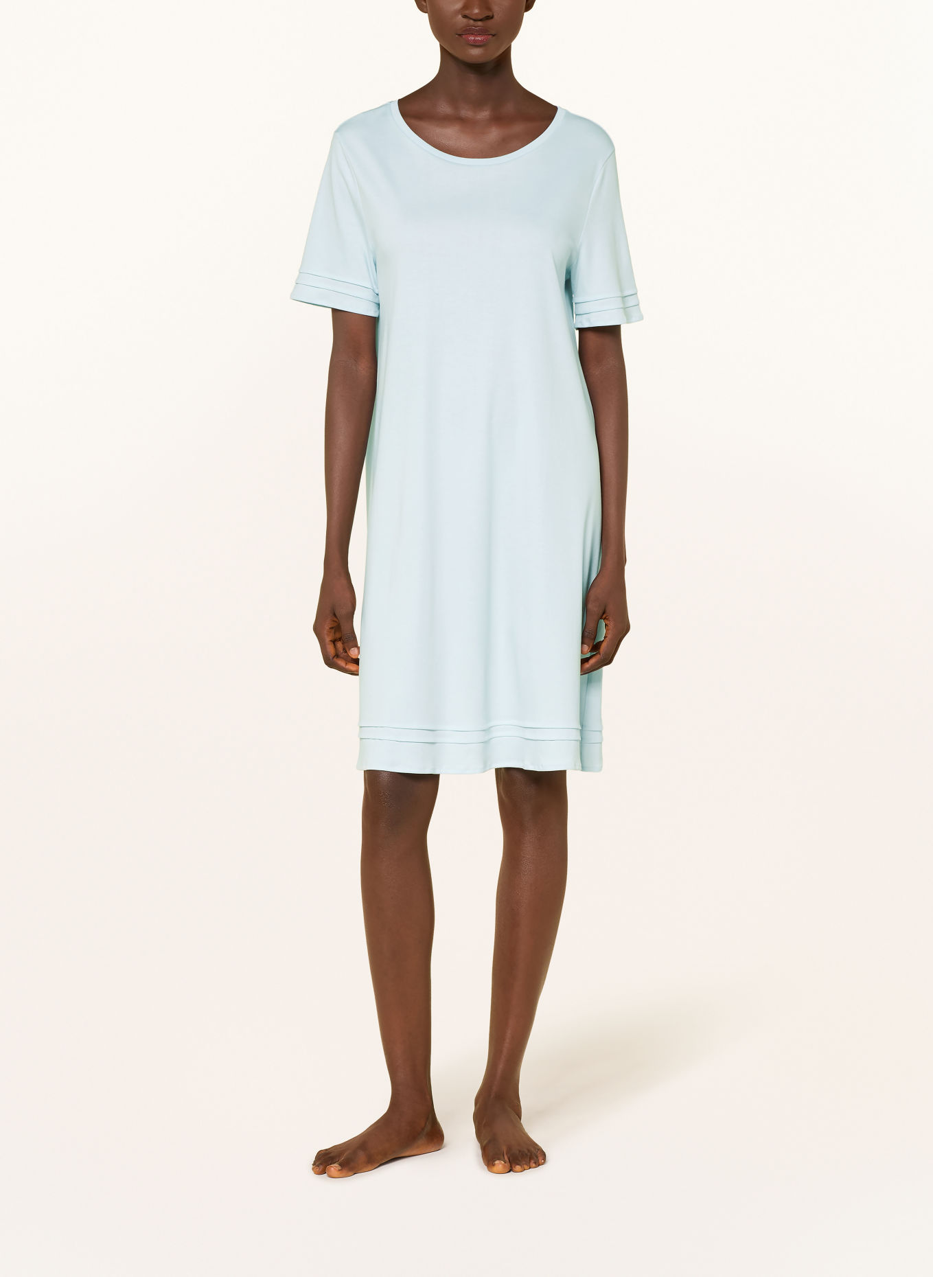 HANRO PILAR Night dress: LIGHT BLUE