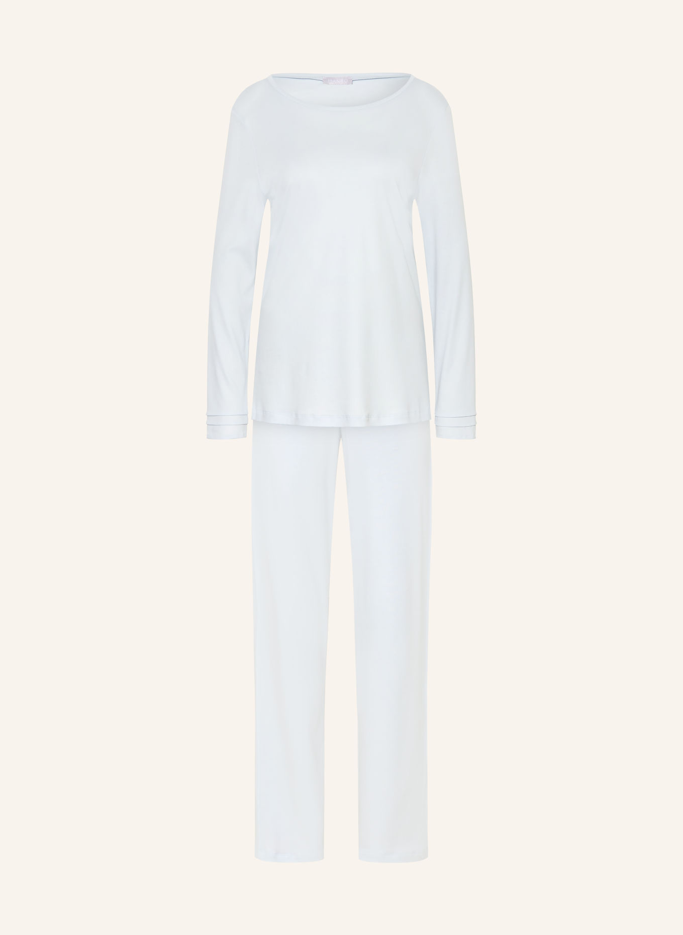 HANRO Pyjama PILAR: BLEU CLAIR