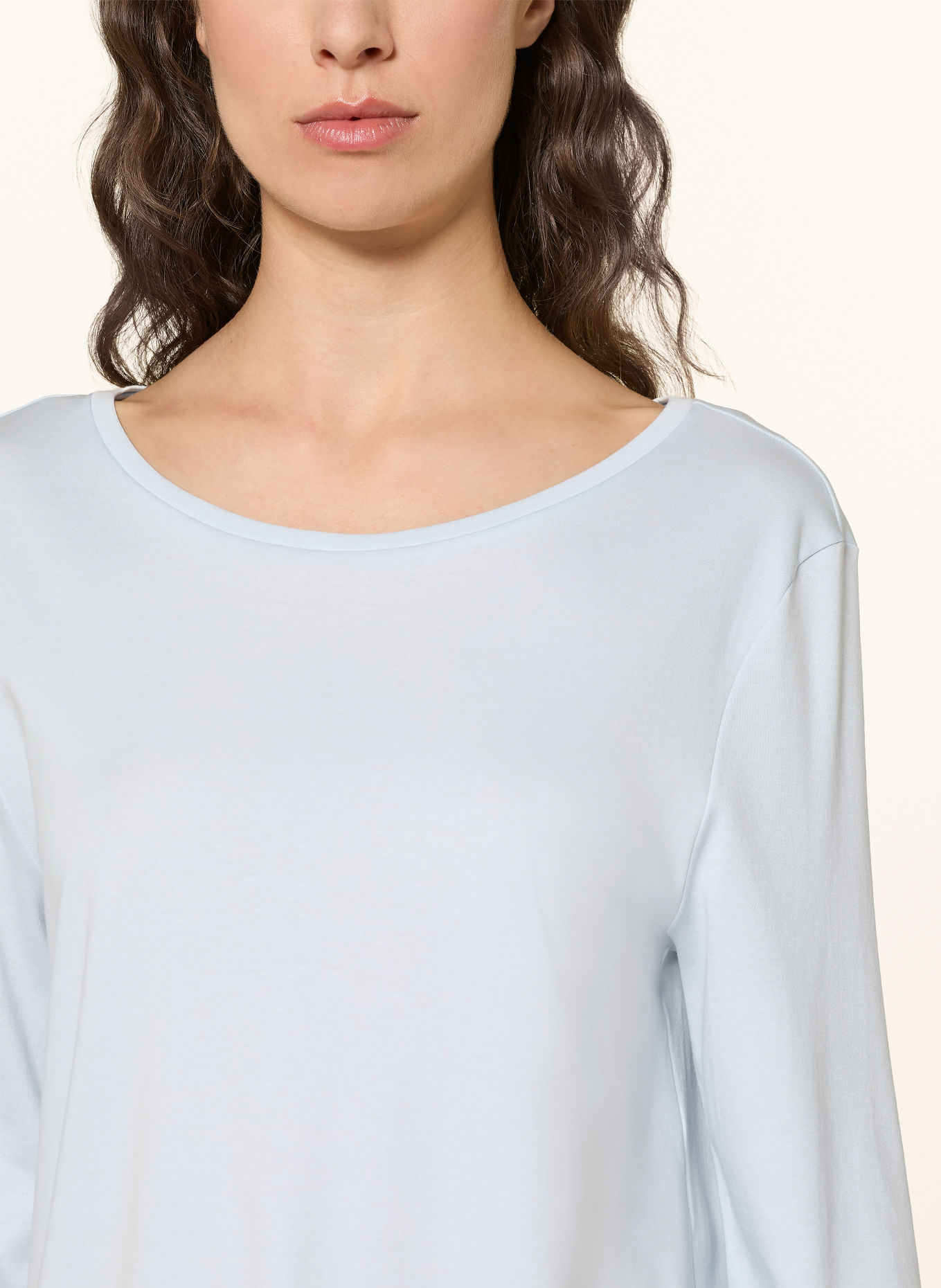 HANRO Pyjama PILAR: BLEU CLAIR