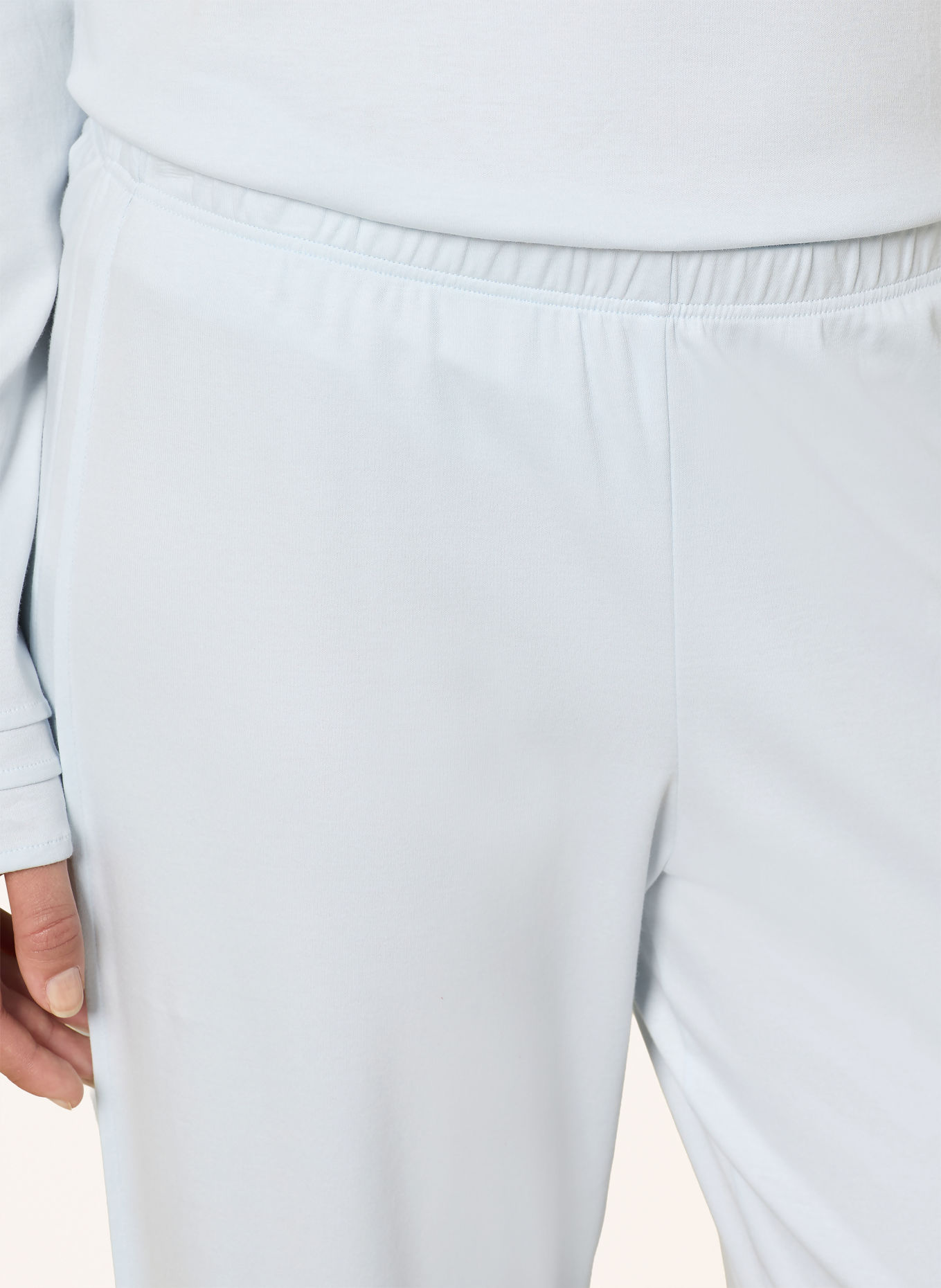 HANRO Pyjama PILAR: BLEU CLAIR