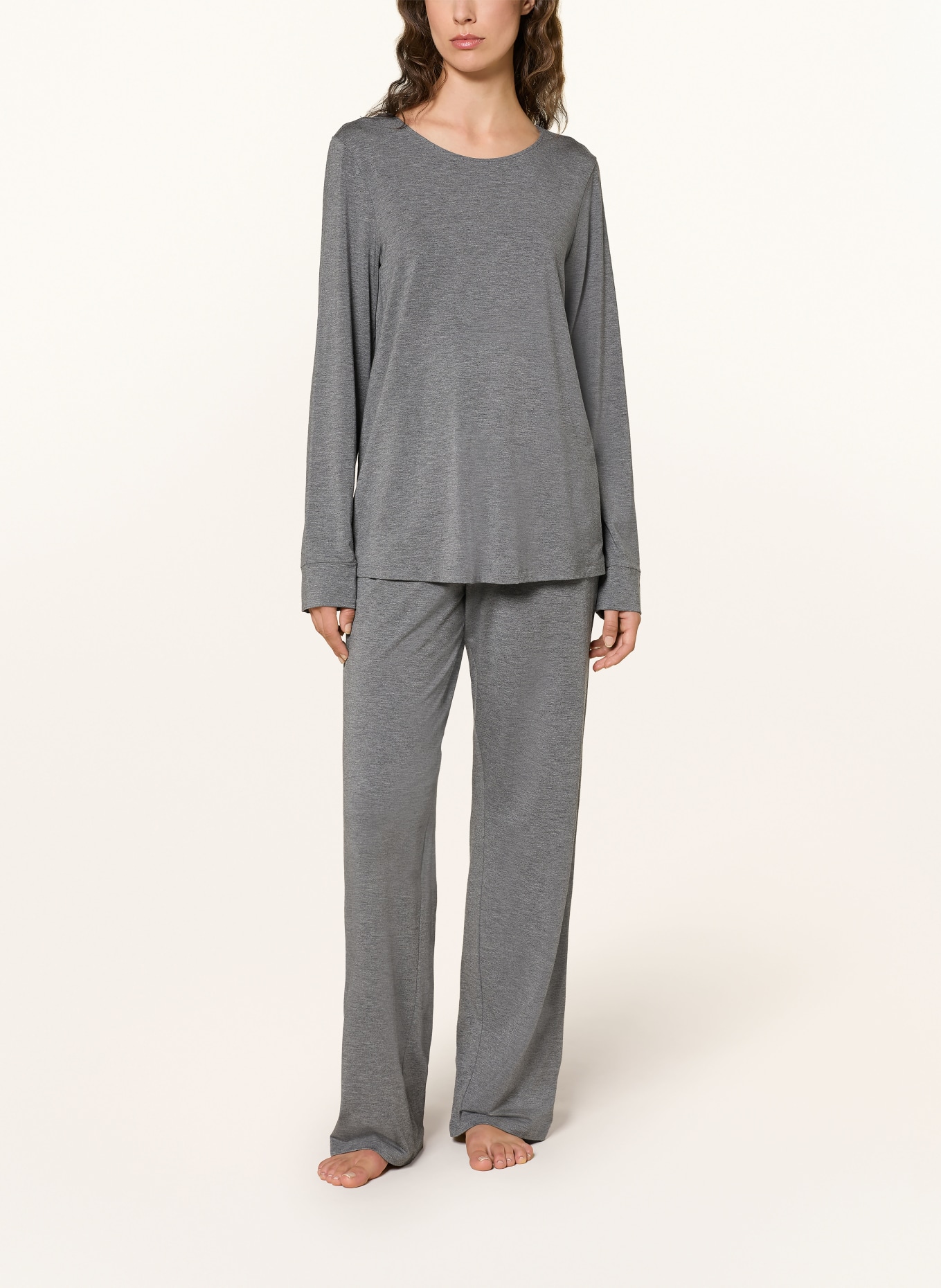 HANRO Schlafshirt NATURAL ELEGANCE: GRAU