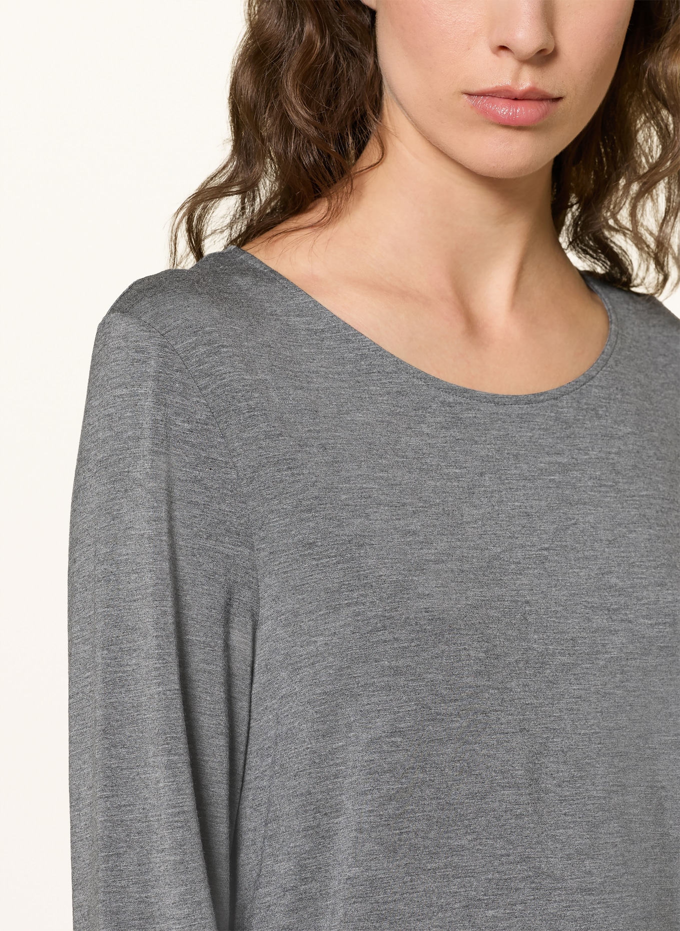 HANRO Schlafshirt NATURAL ELEGANCE: GRAU