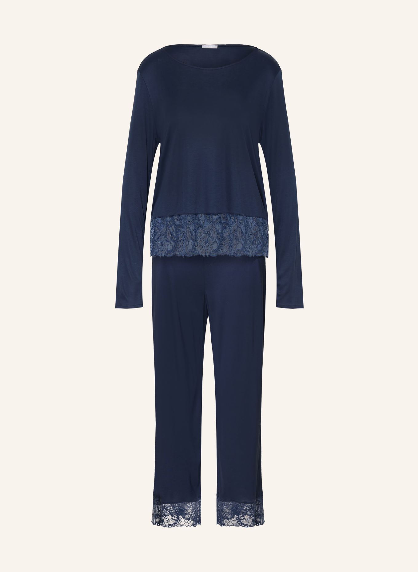 HANRO Pyjama AZELIA: BLEU FONCÉ