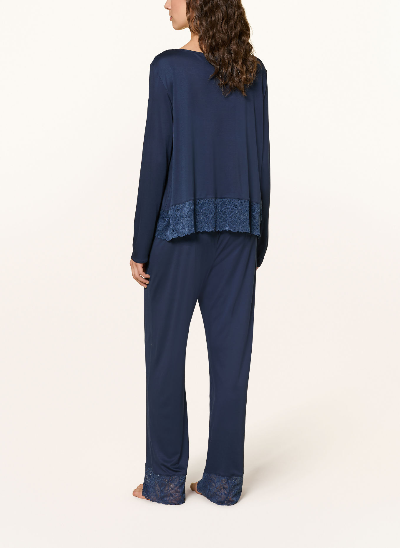 HANRO Pyjama AZELIA: BLEU FONCÉ
