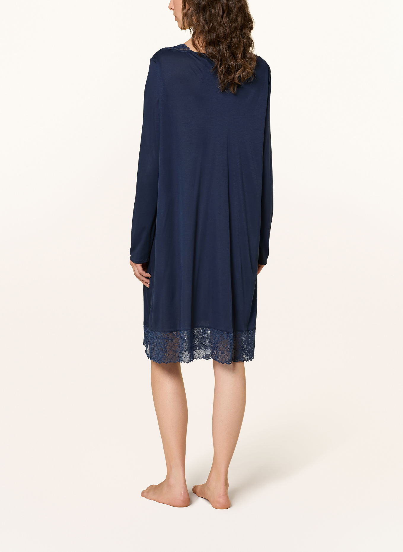 HANRO Chemise de nuit AZELIA: BLEU FONCÉ