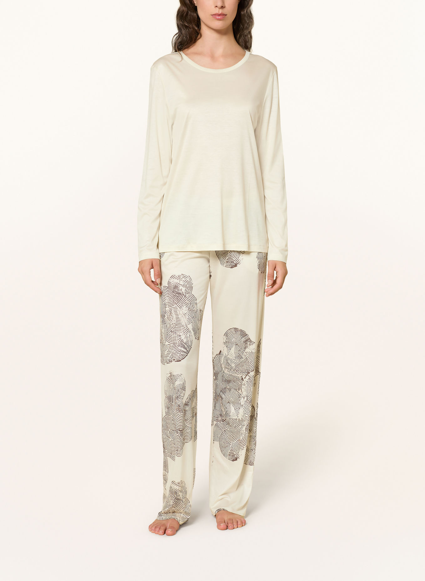 HANRO Pyjamashirt TANIA: CRÈME