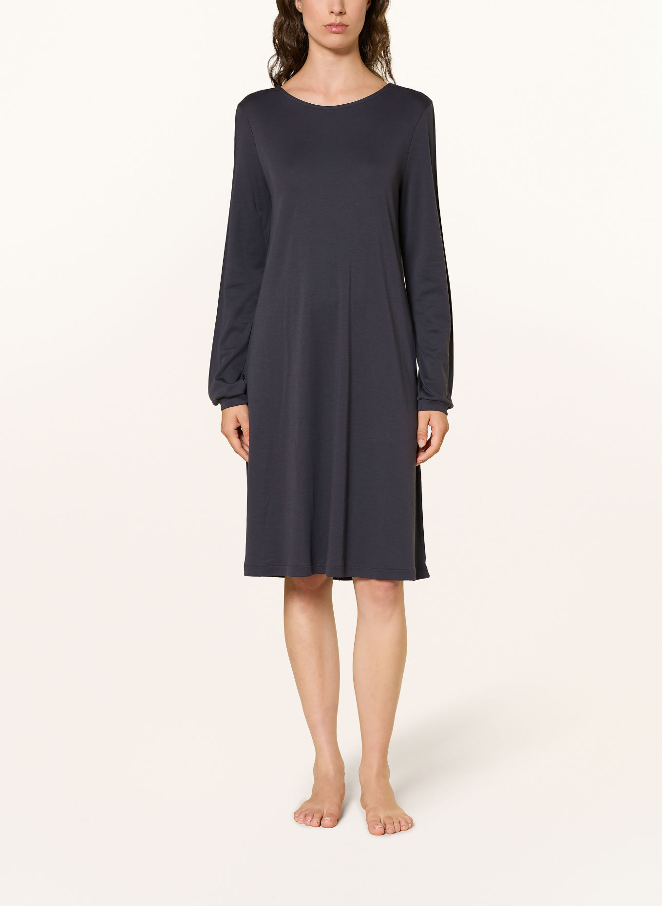 HANRO FRANCA Night dress: DARK GRAY