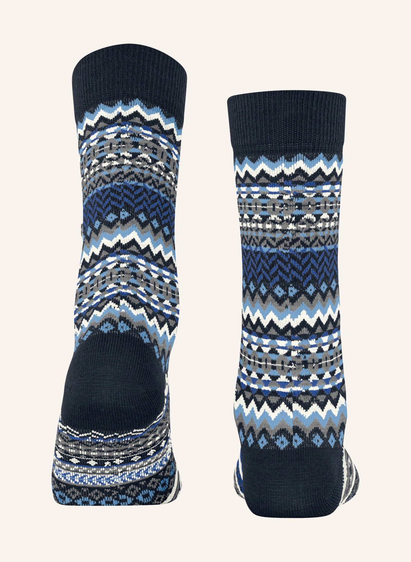 Burlington Strümpfe FAIR ISLE: 6120 MARINE