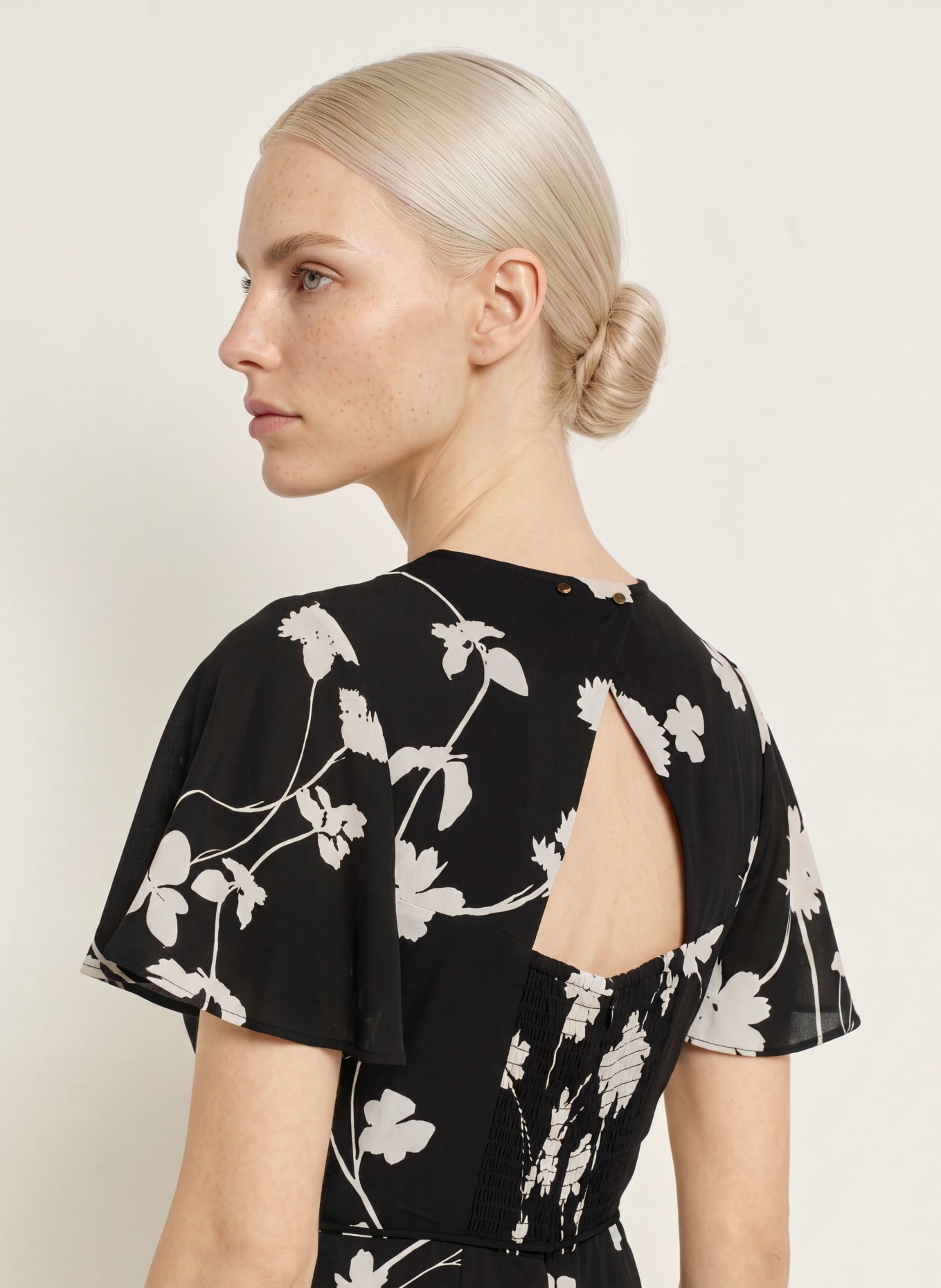 Phase Eight JOLIE Jumpsuit: BLACK / ECRU