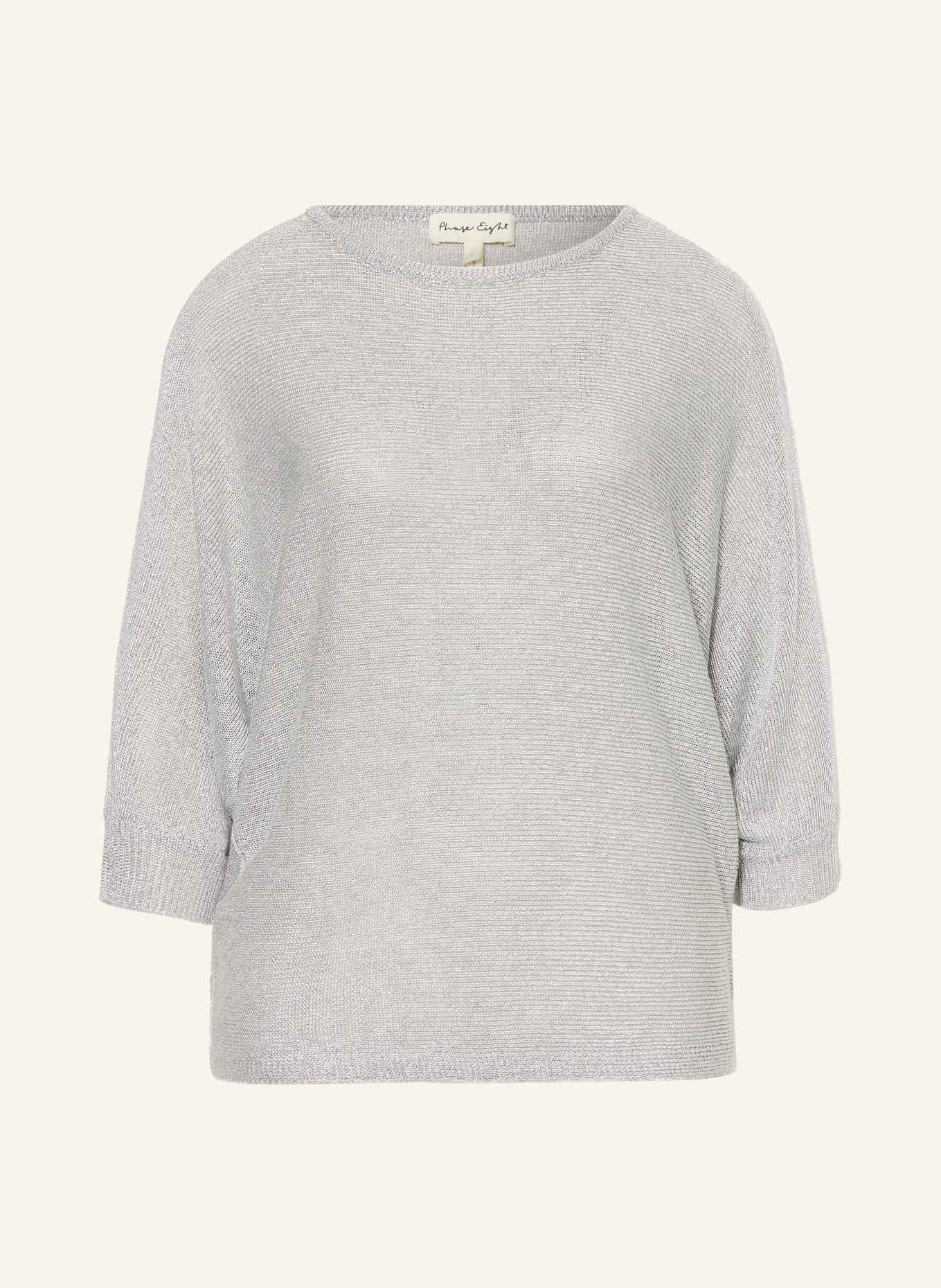 Phase Eight Trui CRISTINE met glittergaren en 3/4-mouwen: GRIJS