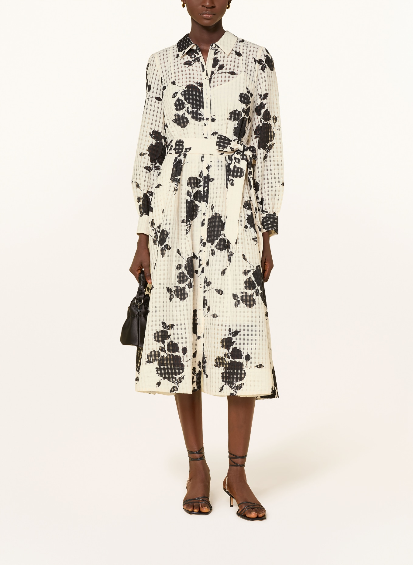 Phase Eight Hemdblusenkleid NATALIE: CREME / SCHWARZ