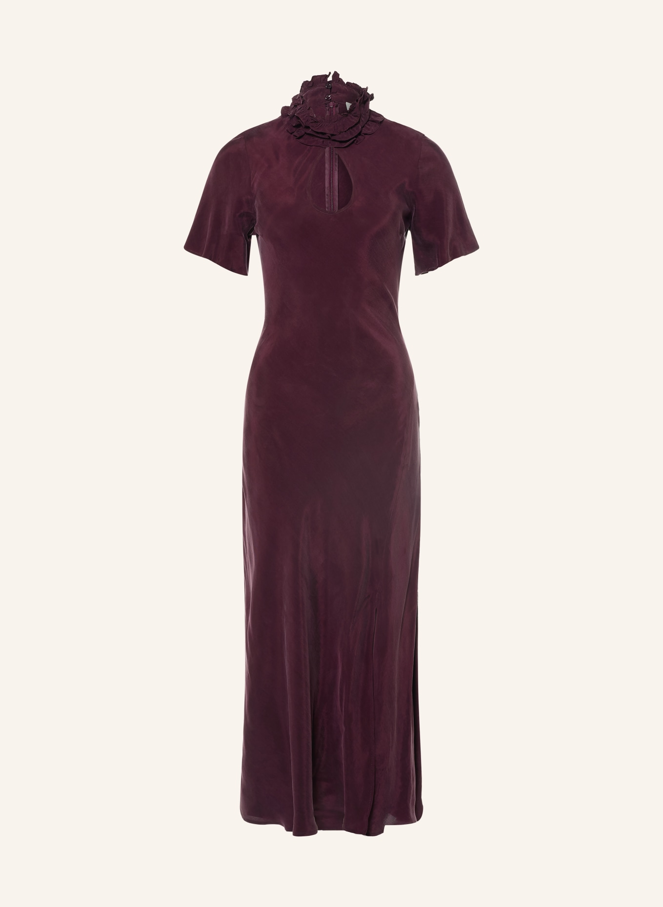 CLAUDIE PIERLOT Kleid mit Rüschen: DUNKELLILA