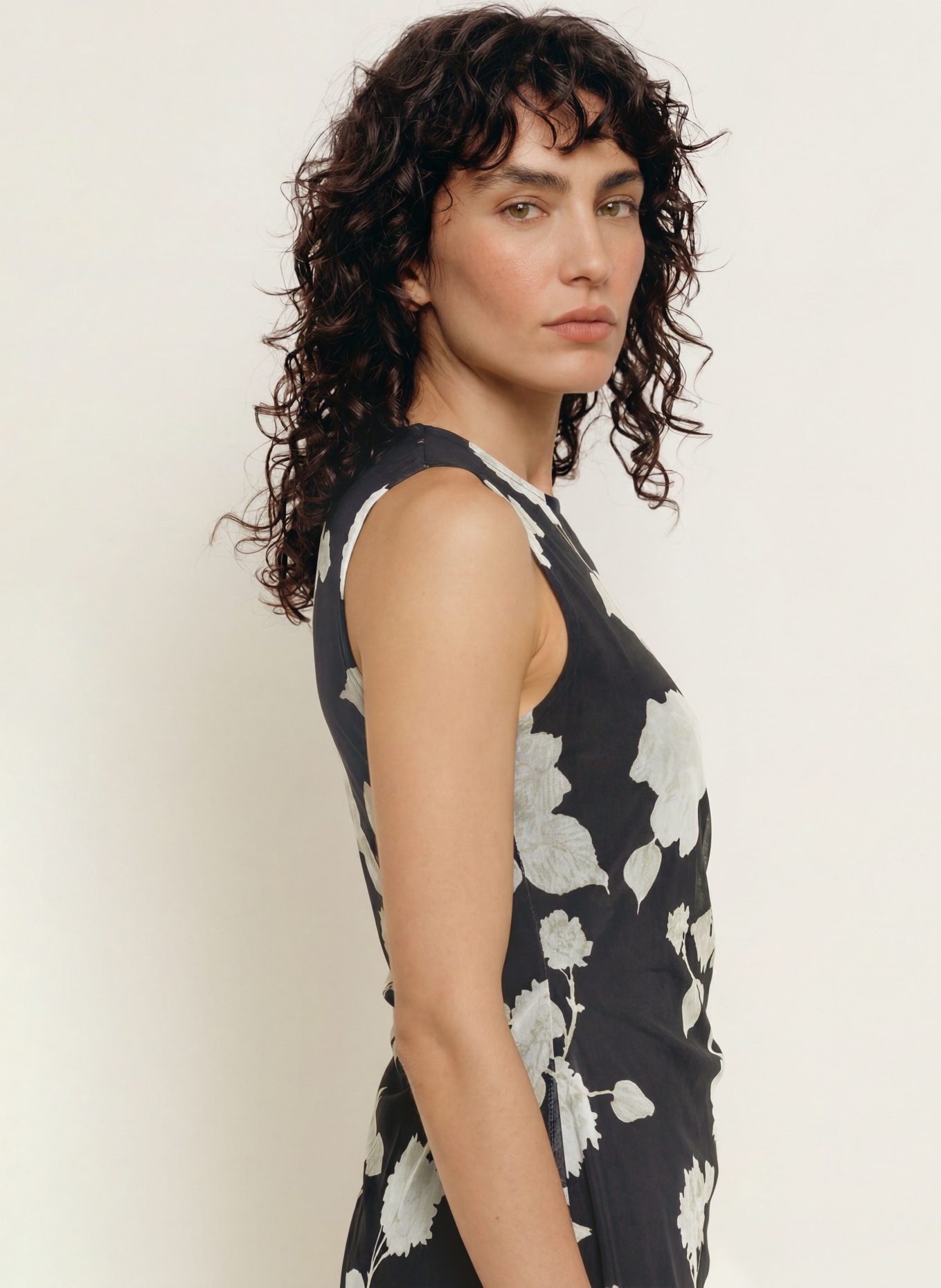ALLSAINTS Jerseyjurk RILEY: ZWART / WIT