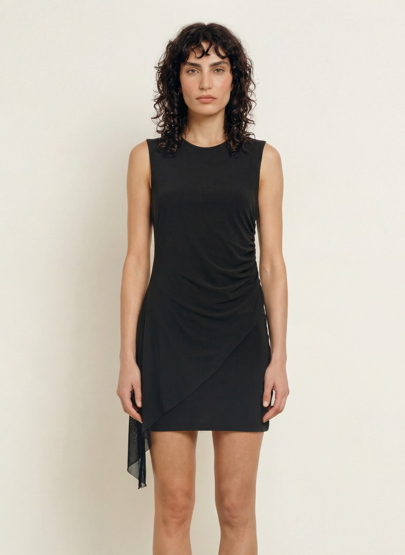 ALLSAINTS Jerseykleid RILEY: SCHWARZ