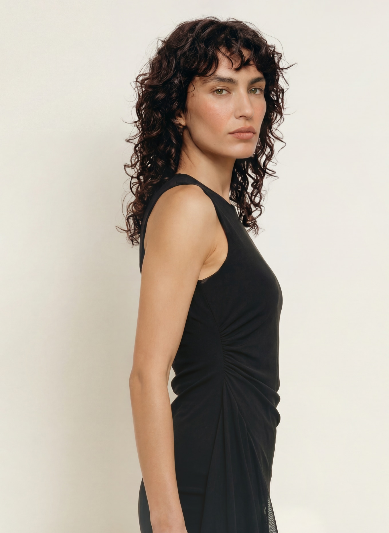 ALLSAINTS Jerseykleid RILEY: SCHWARZ