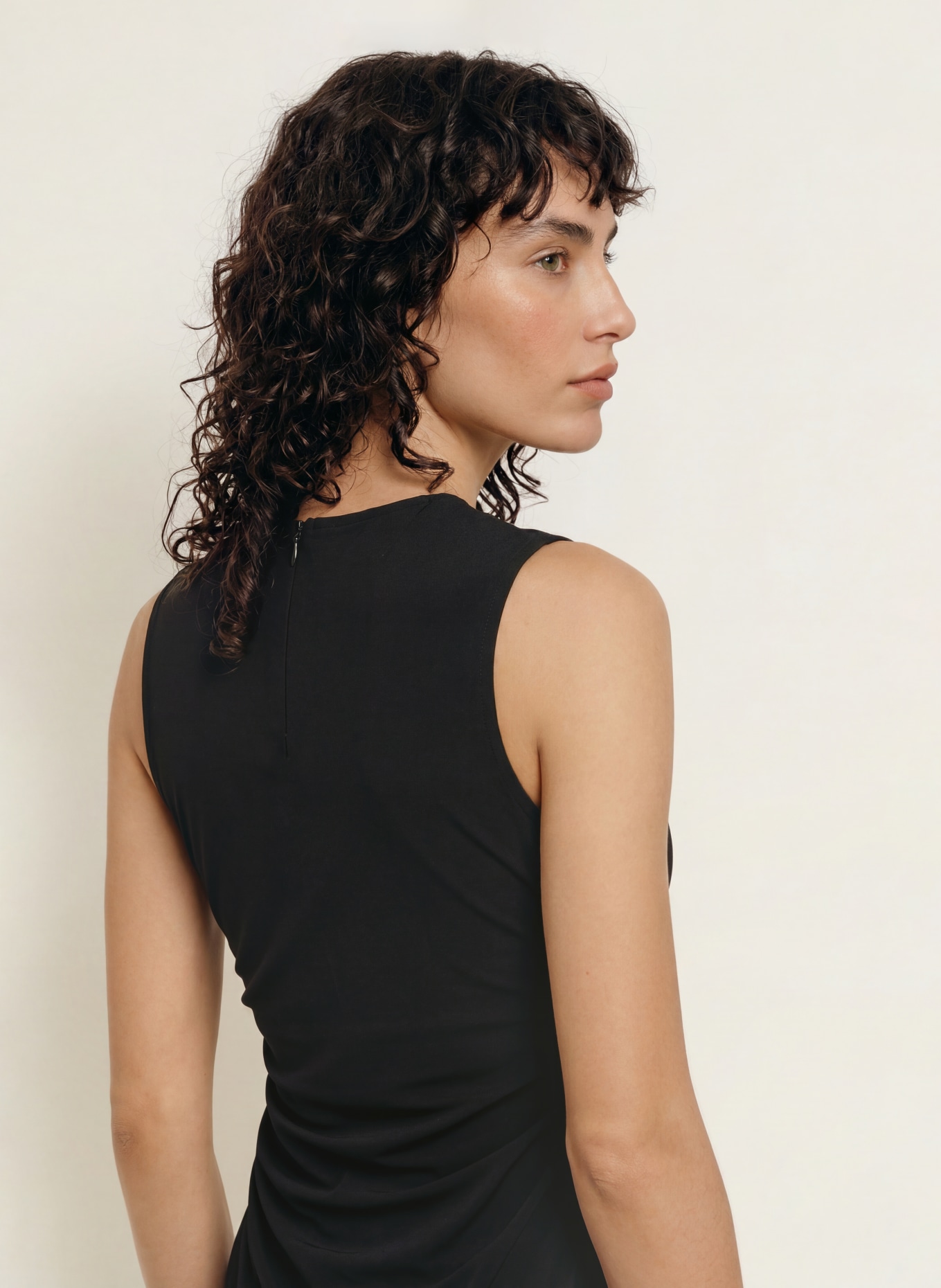 ALLSAINTS Jerseykleid RILEY: SCHWARZ