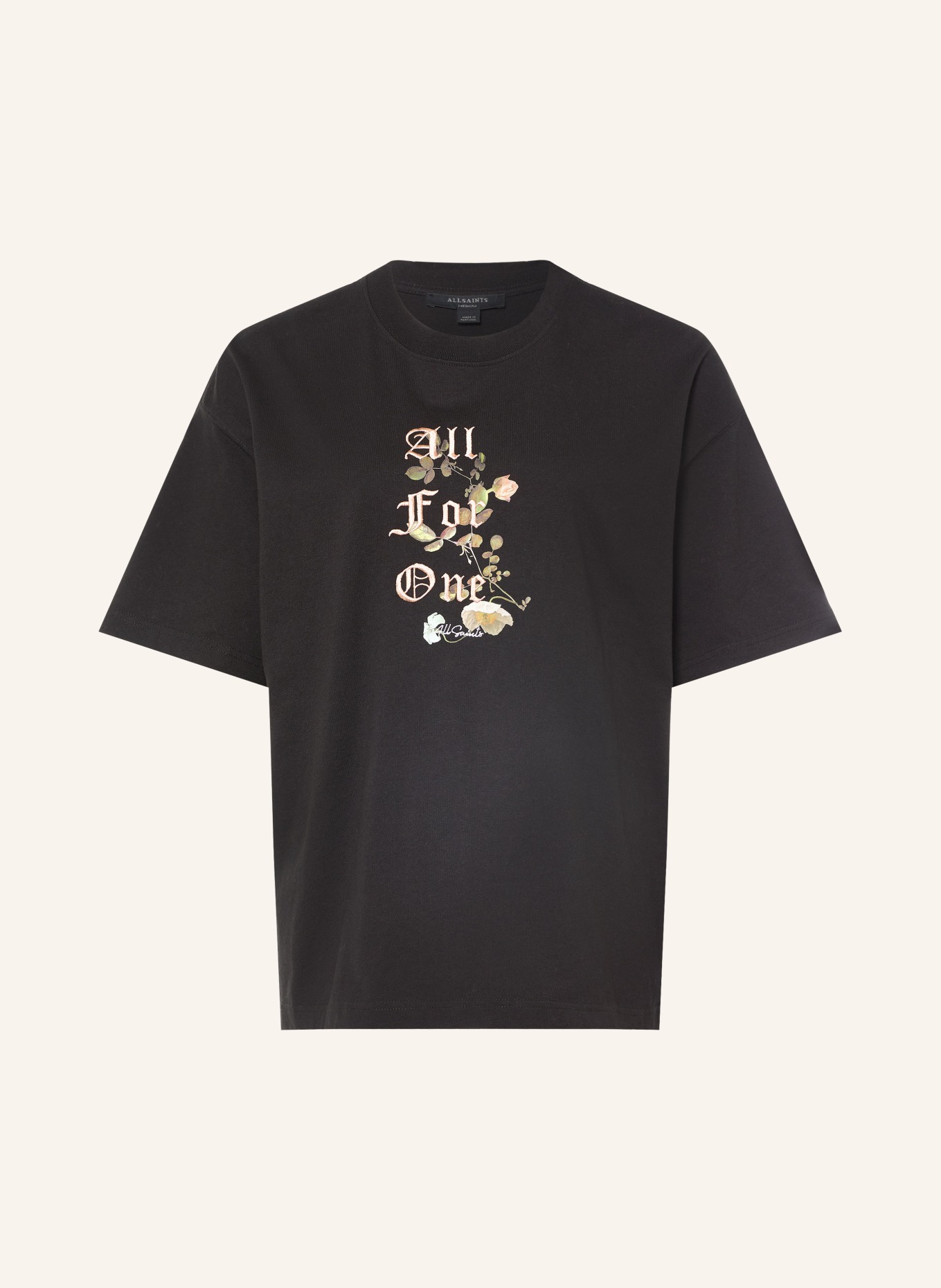 ALLSAINTS ONENESS ETTA T-shirt: BLACK