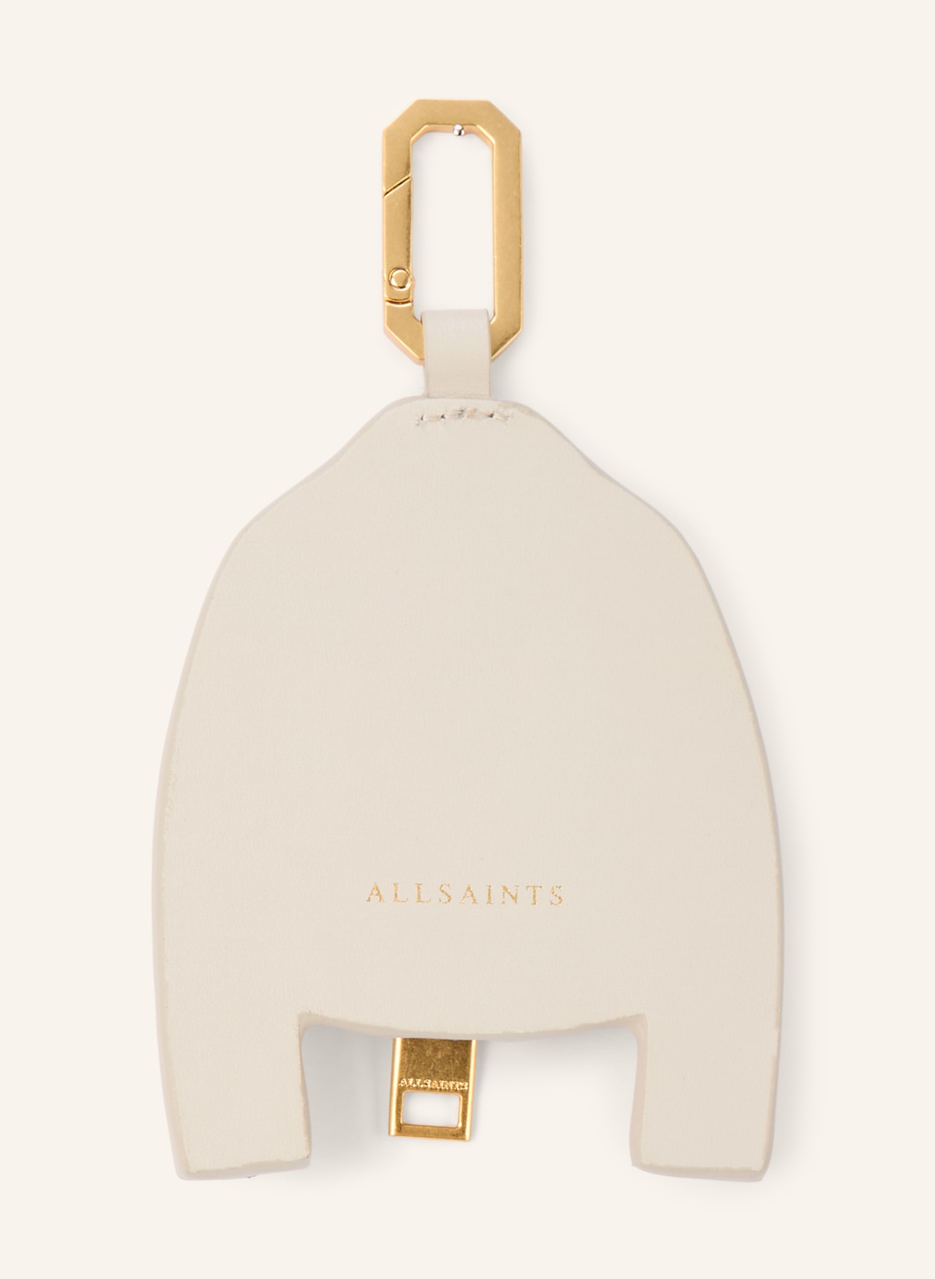 ALLSAINTS Přívěsek na klíče DALBY: SVĚTLE ŠEDÁ / ZLATÁ / ČERNÁ
