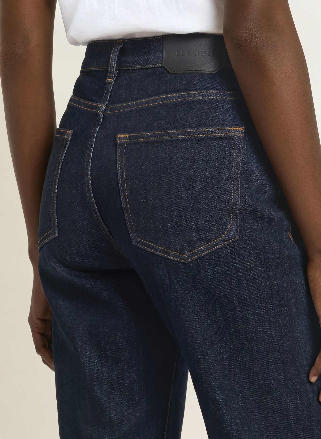 ALLSAINTS Barrel džíny SADIE: 10087 RINSE WASH INDIGO