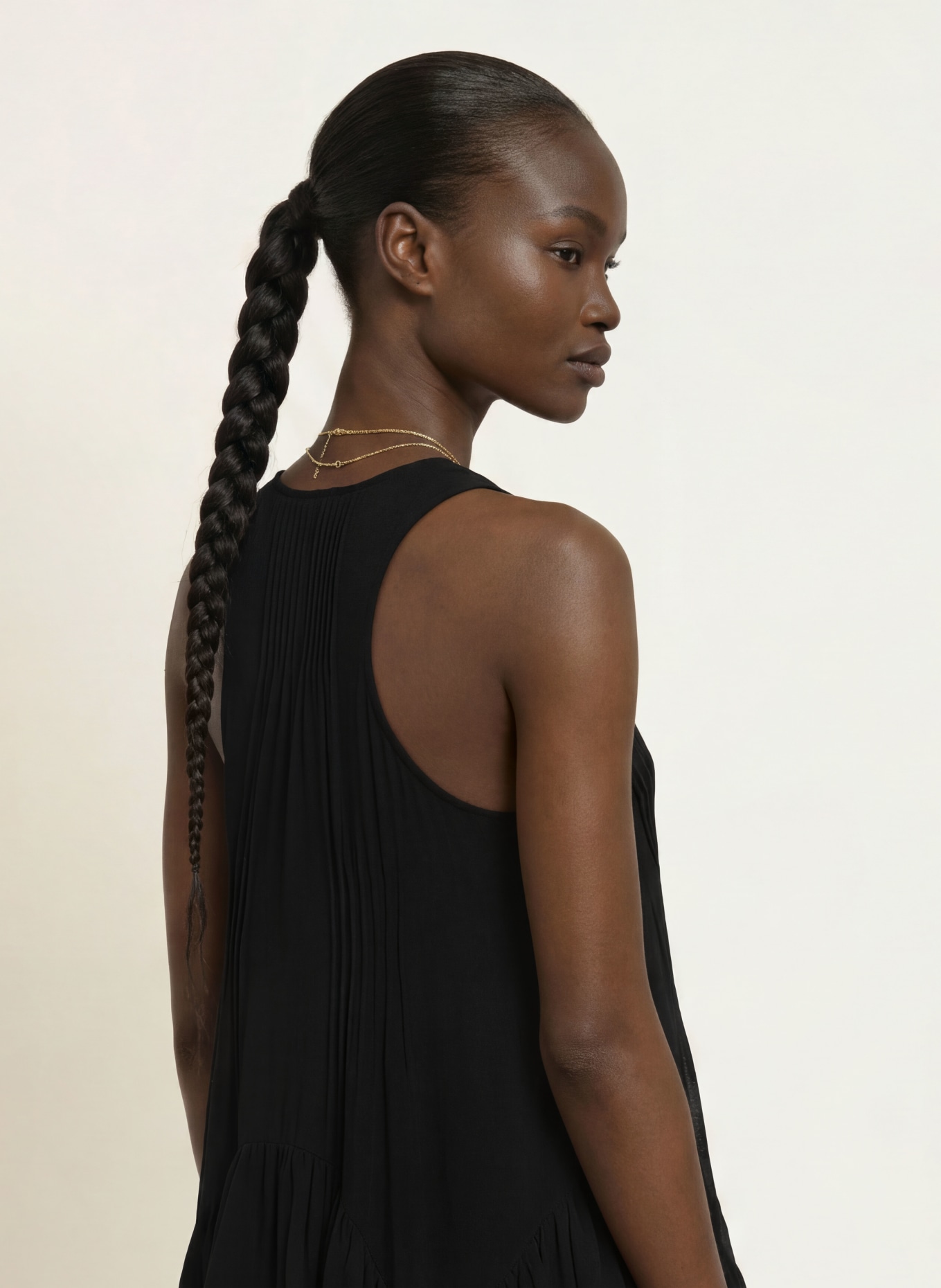 ALLSAINTS GRETEL Dress: BLACK
