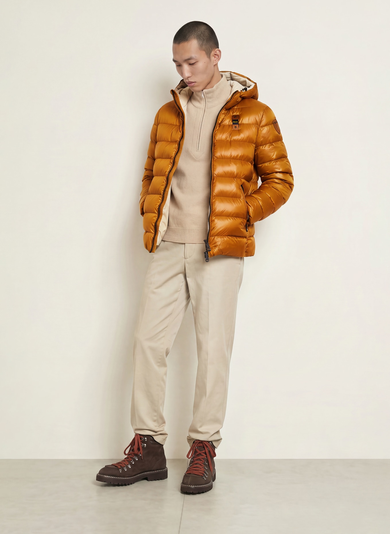 Blauer ADAMS Quilted Jacket: BROWN