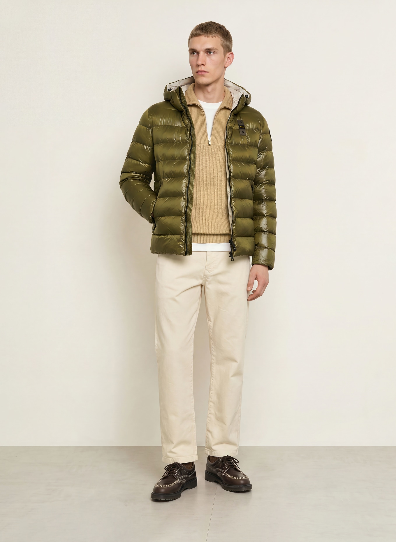 Blauer Veste matelassée ADAMS: OLIVE