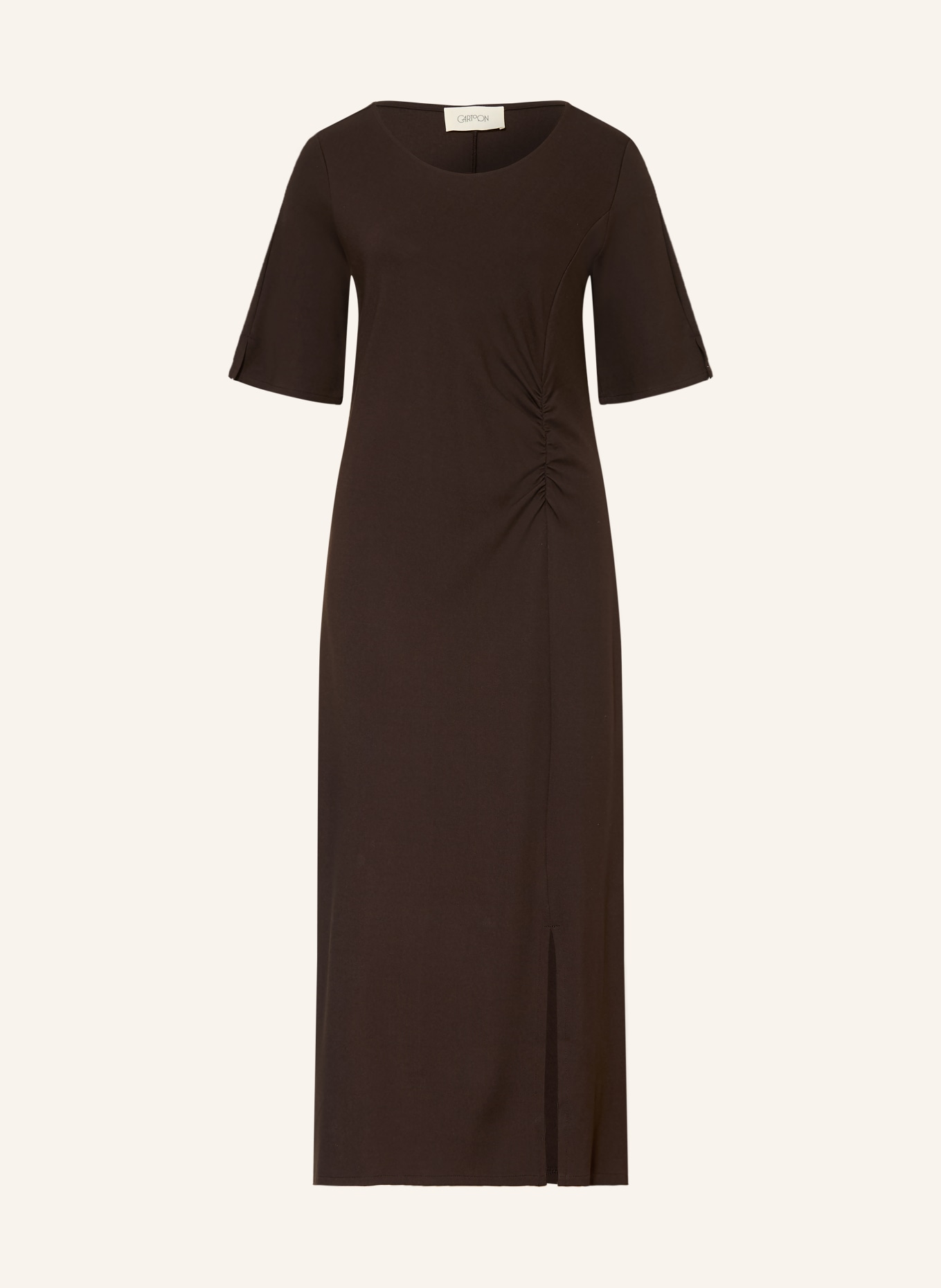CARTOON Jerseykleid: DUNKELBRAUN