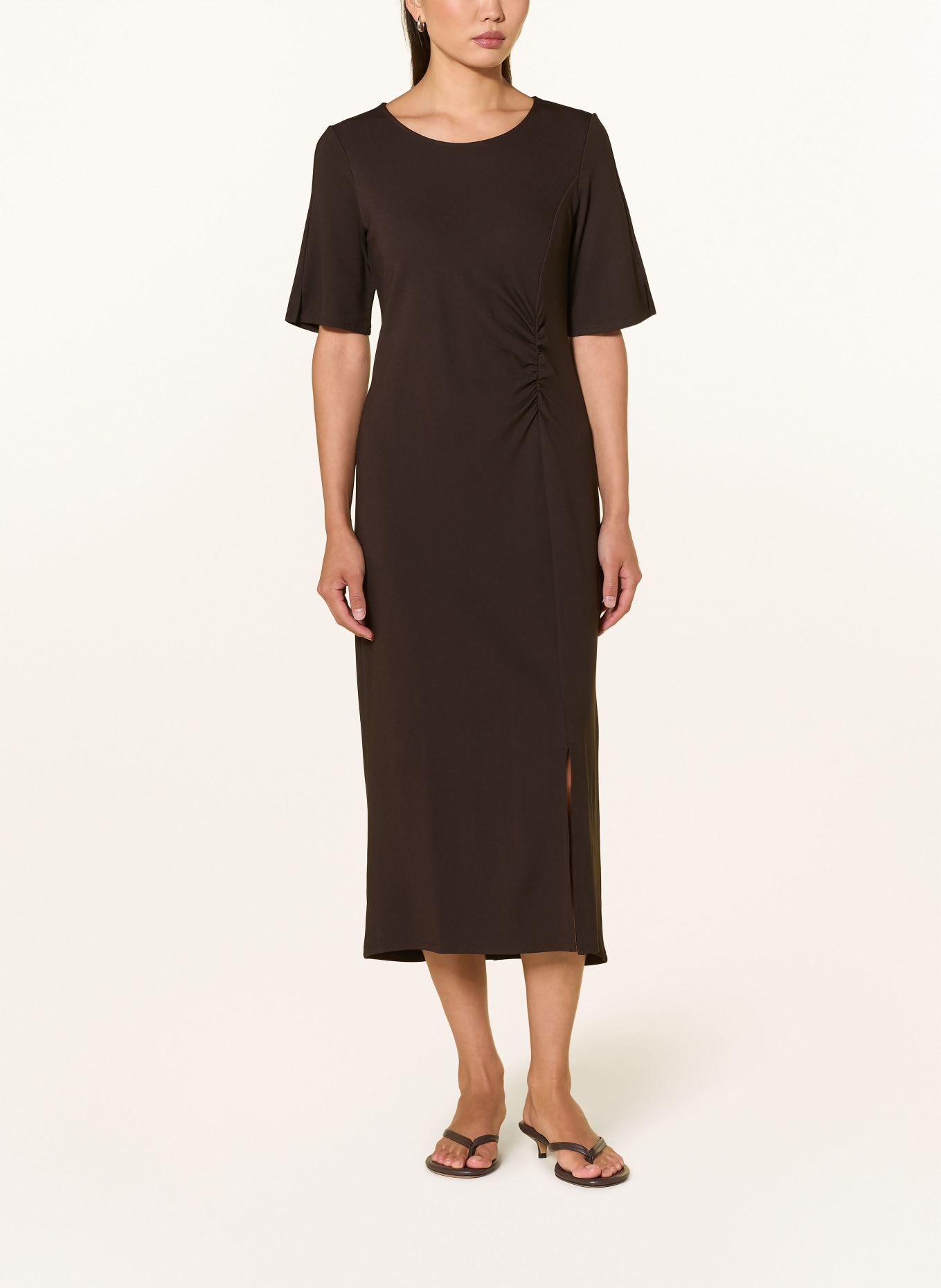 CARTOON Jerseykleid: DUNKELBRAUN