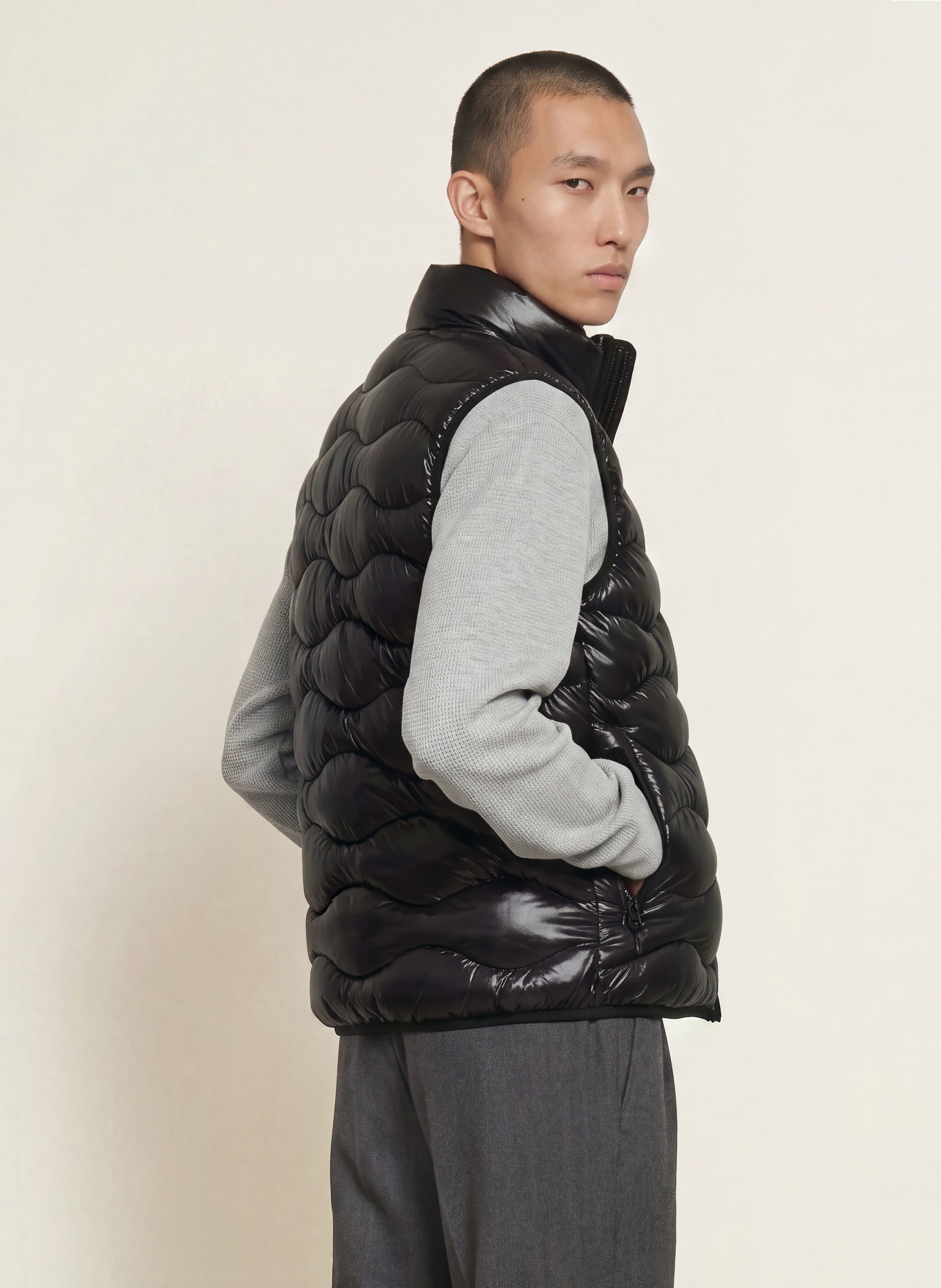 Blauer Gilet matelassé DANNY avec isolation DUPONT™ SORONA®: NOIR