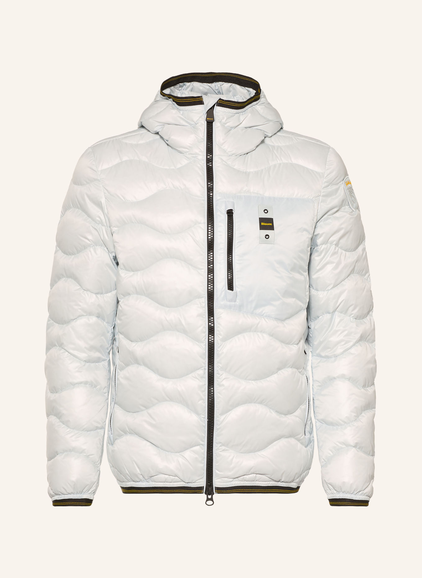Blauer Daunenjacke WAVE: HELLBLAU