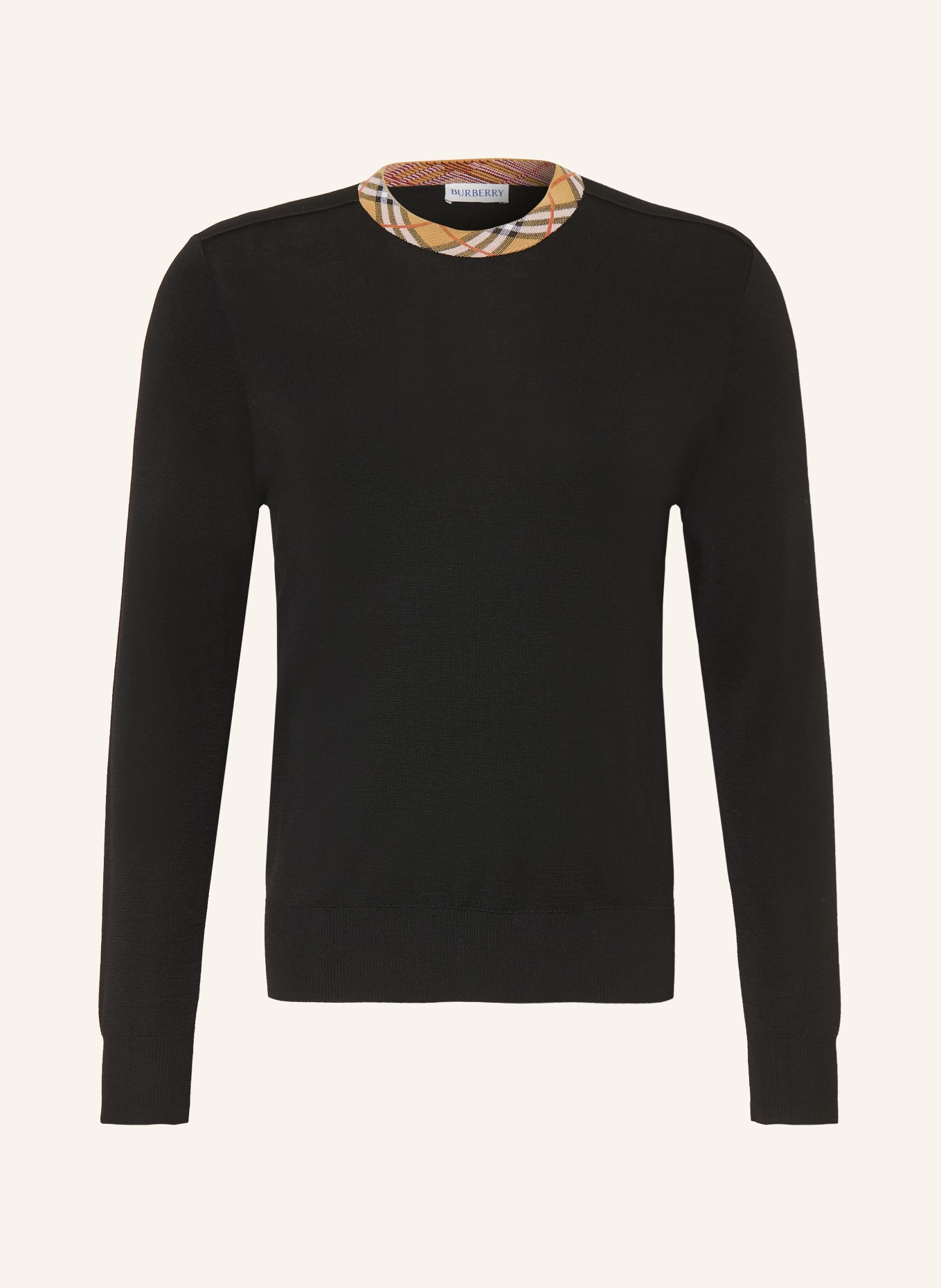 BURBERRY MICHAEL Sweater: BLACK / BEIGE / WHITE