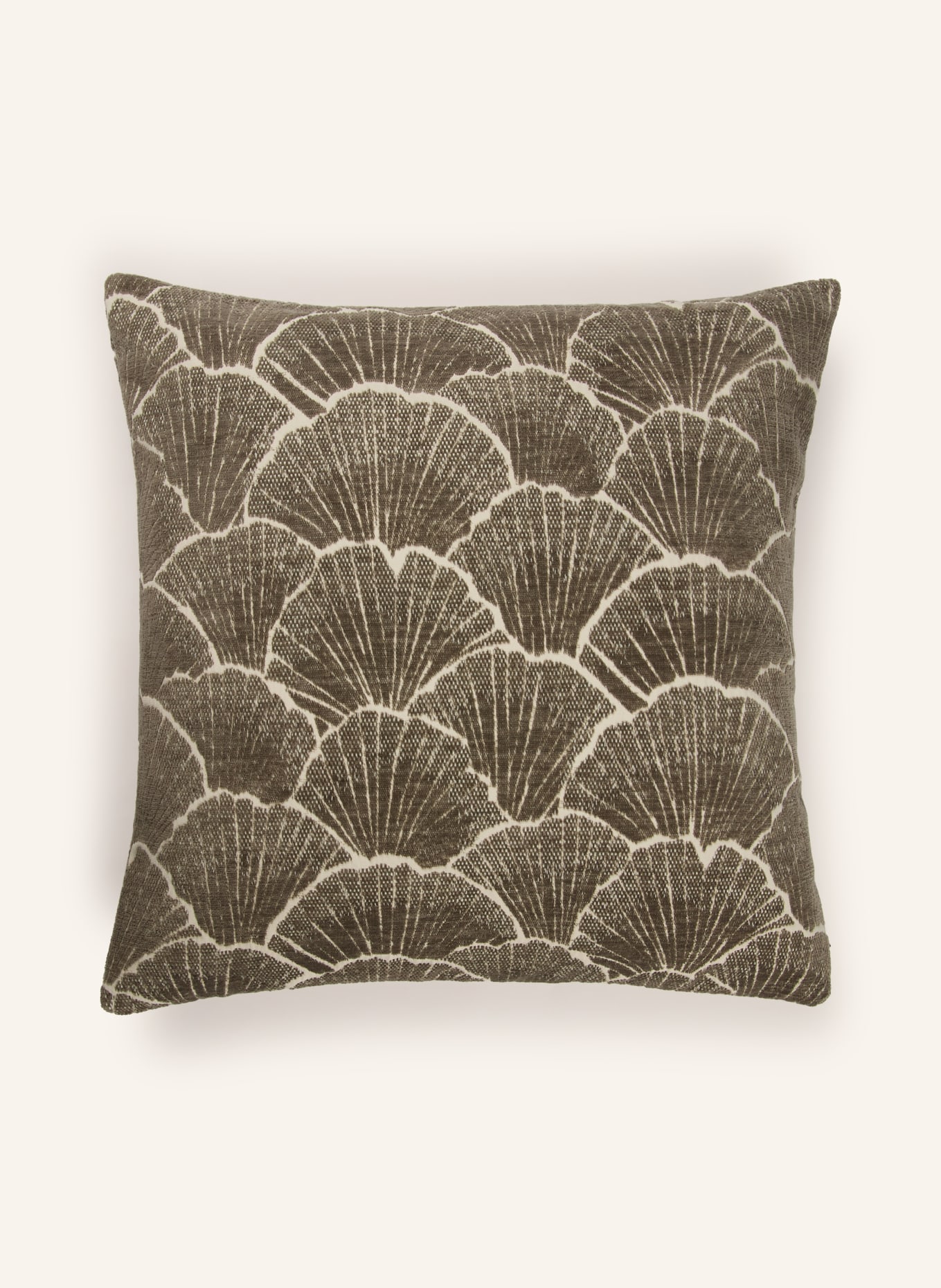 PROFLAX Housse de coussin décorative ONDA: KAKI / CRÈME