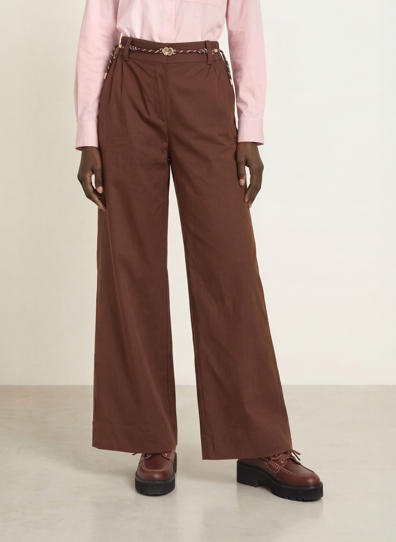 maje Marlenehose: DUNKELBRAUN